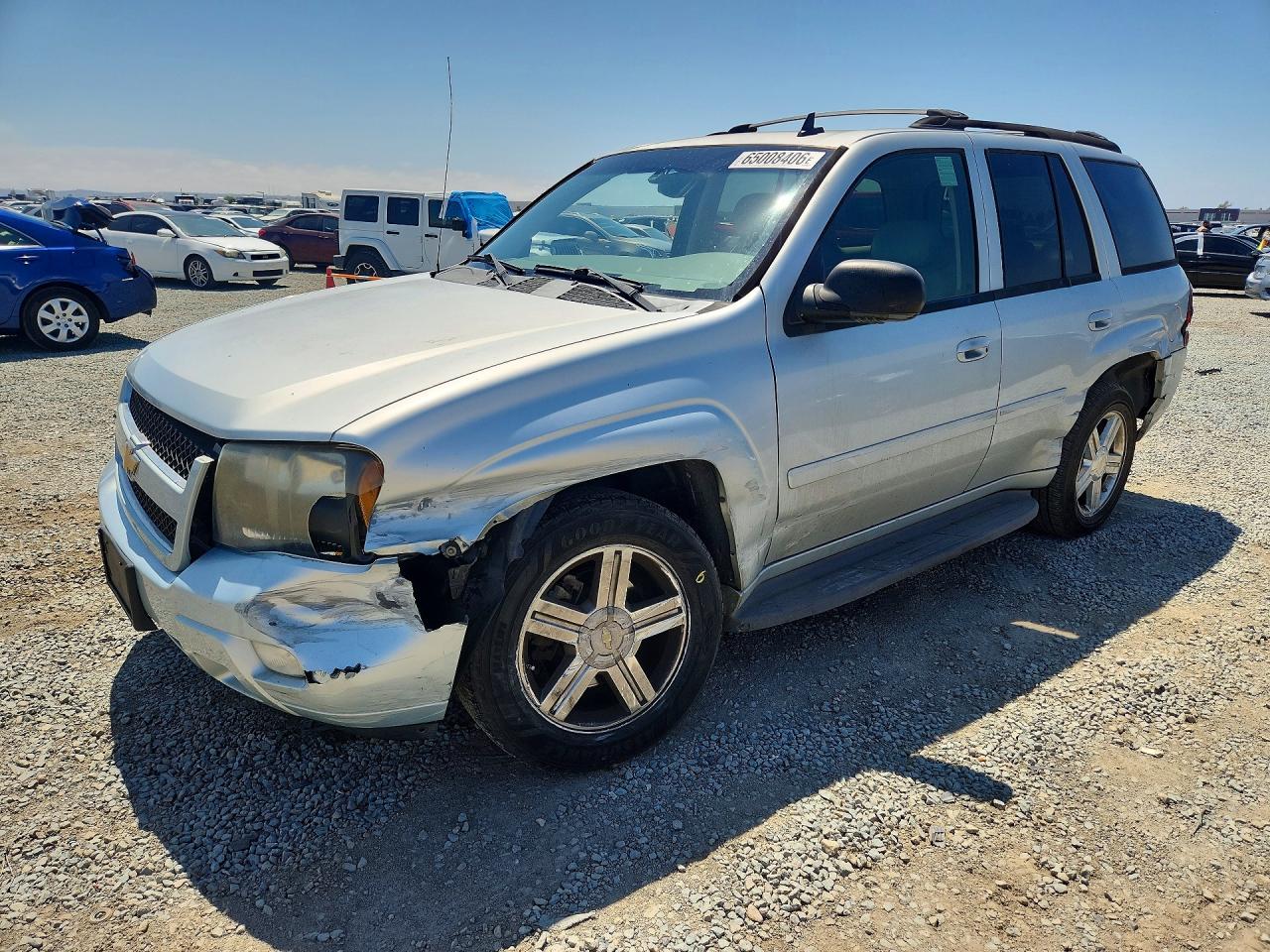 2007 Chevrolet Trailblazer Ls Silver vin: 1GNES13M372262735