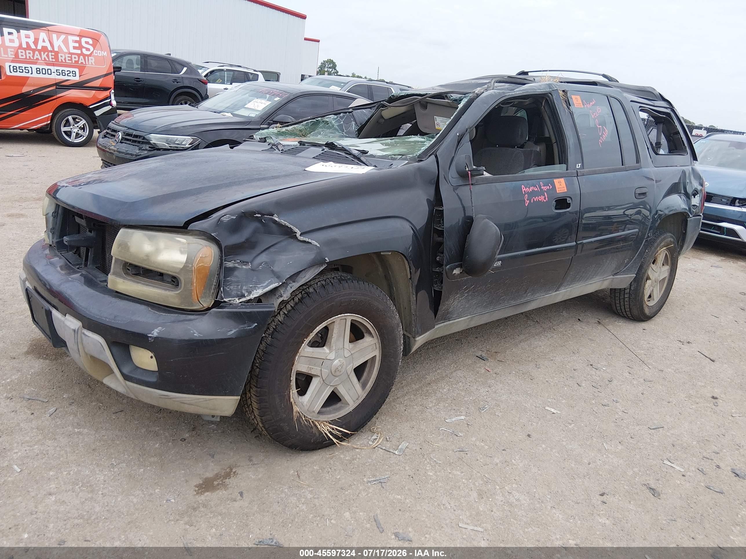2003 Chevrolet Trailblazer Ext Lt Black vin: 1GNES16S036162458