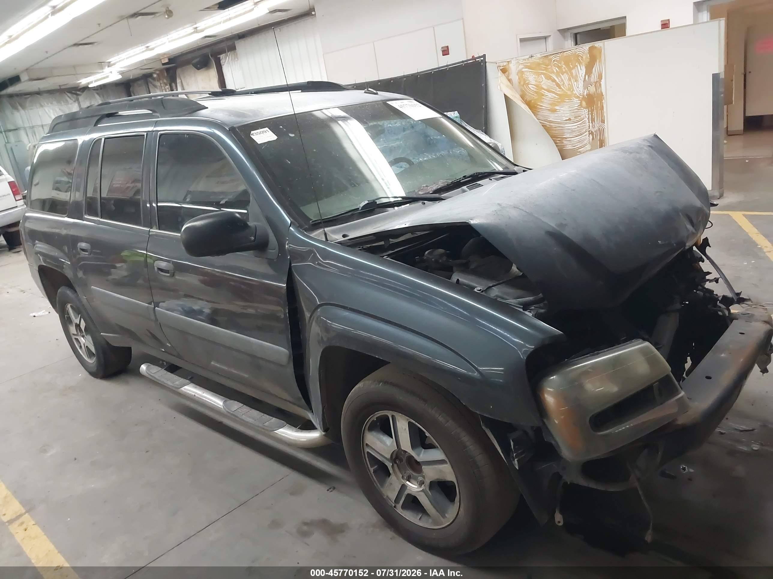 2005 Chevrolet Trailblazer Ext Ls Blue vin: 1GNES16S056205490
