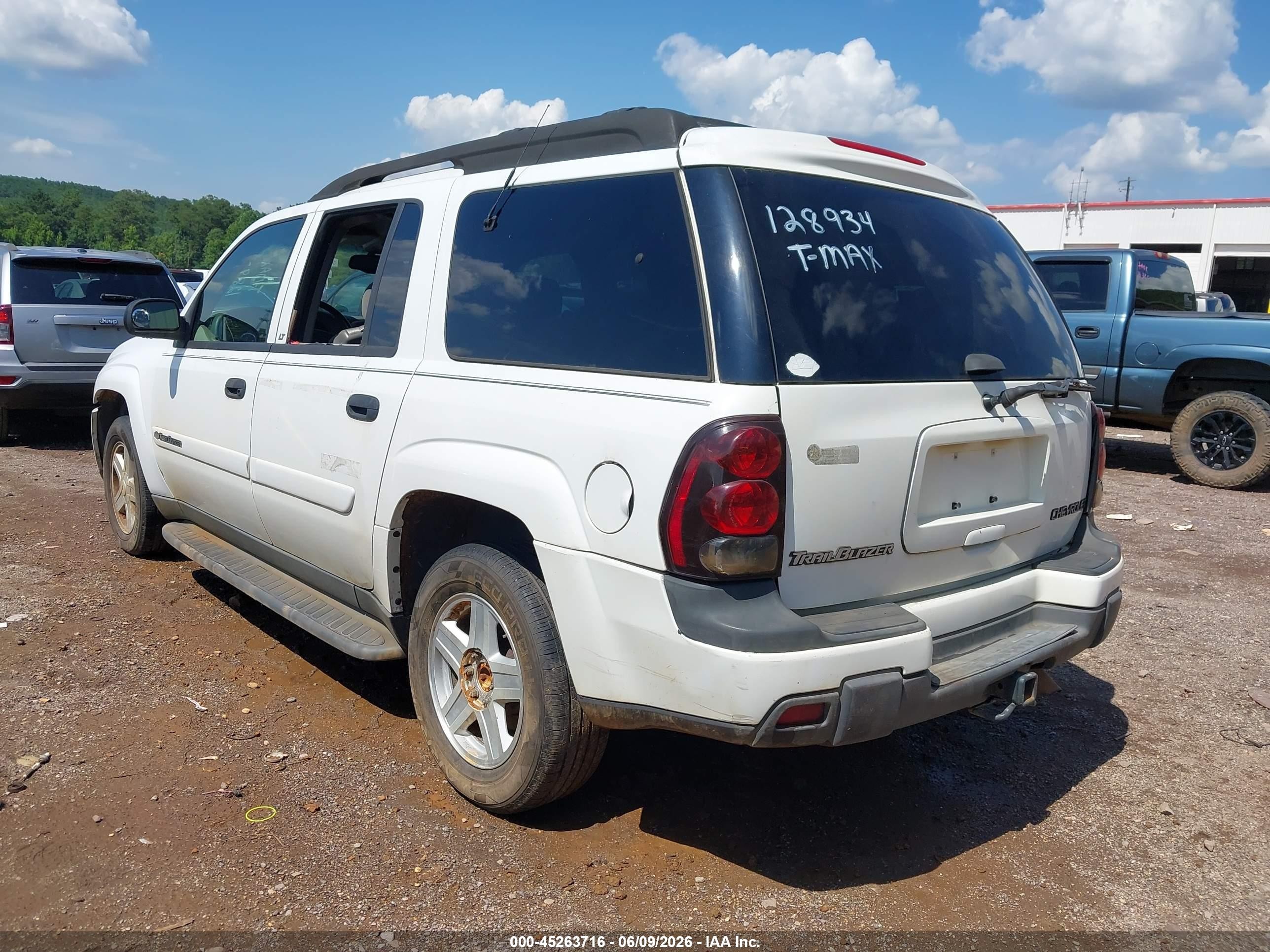 2003 Chevrolet Trailblazer Ext Lt White vin: 1GNES16S136128934
