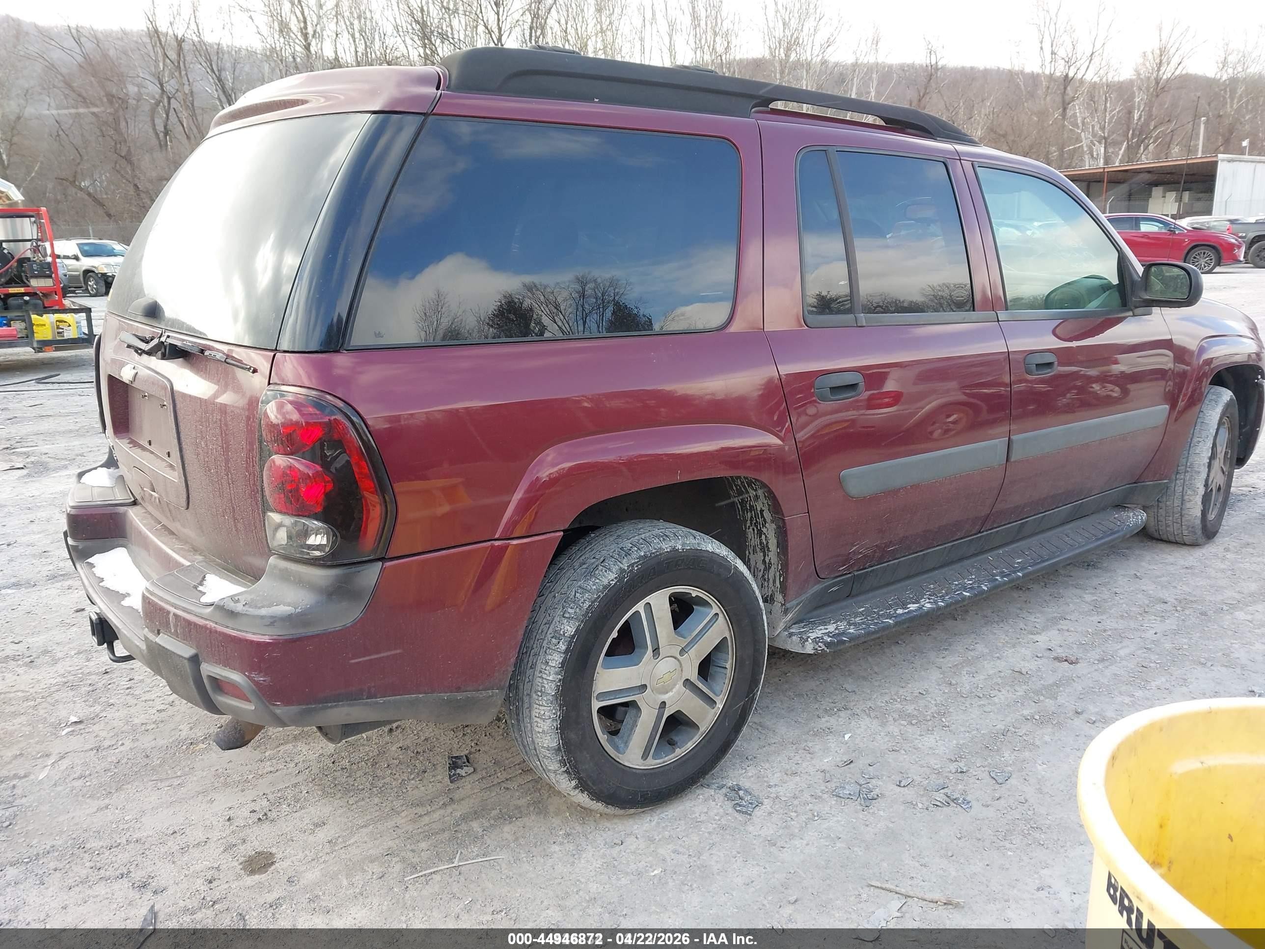 2005 Chevrolet Trailblazer Ext Ls Burgundy vin: 1GNES16S256143641