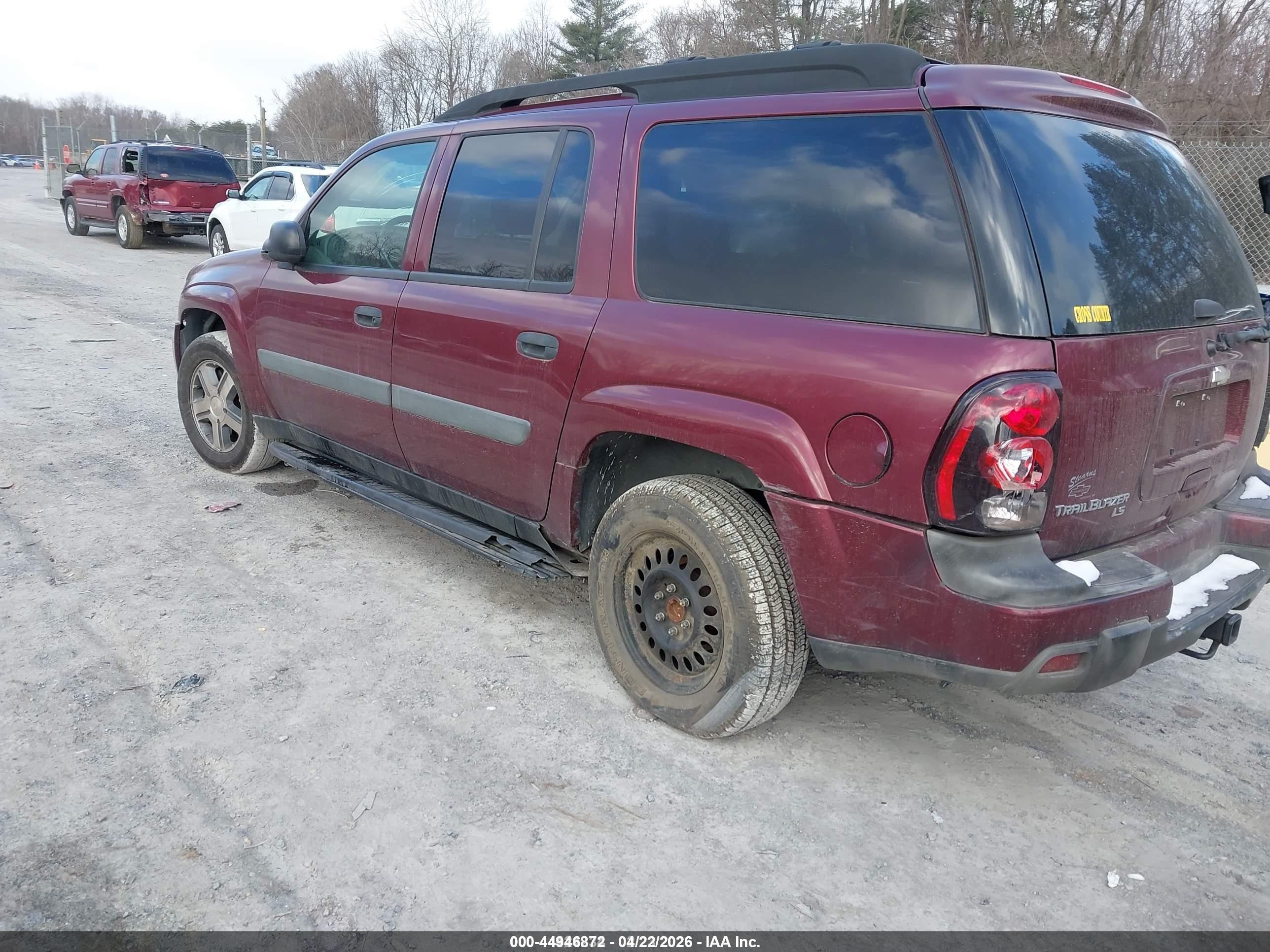 2005 Chevrolet Trailblazer Ext Ls Burgundy vin: 1GNES16S256143641