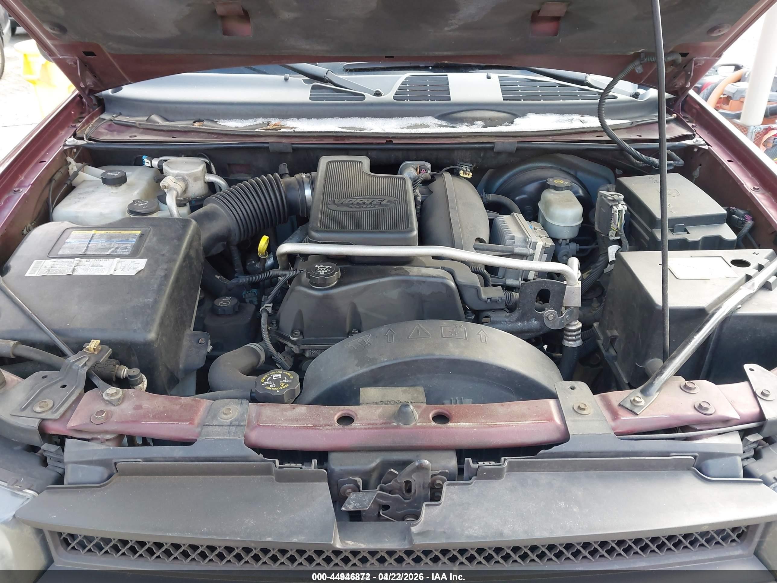 2005 Chevrolet Trailblazer Ext Ls Burgundy vin: 1GNES16S256143641