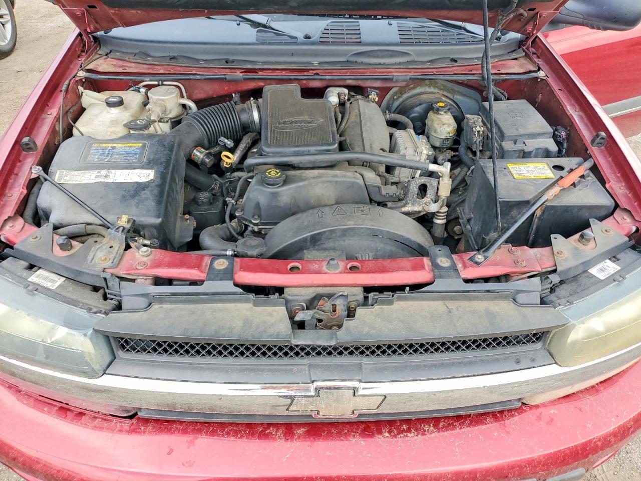 2002 Chevrolet Trailblazer Red vin: 1GNES16S326126097