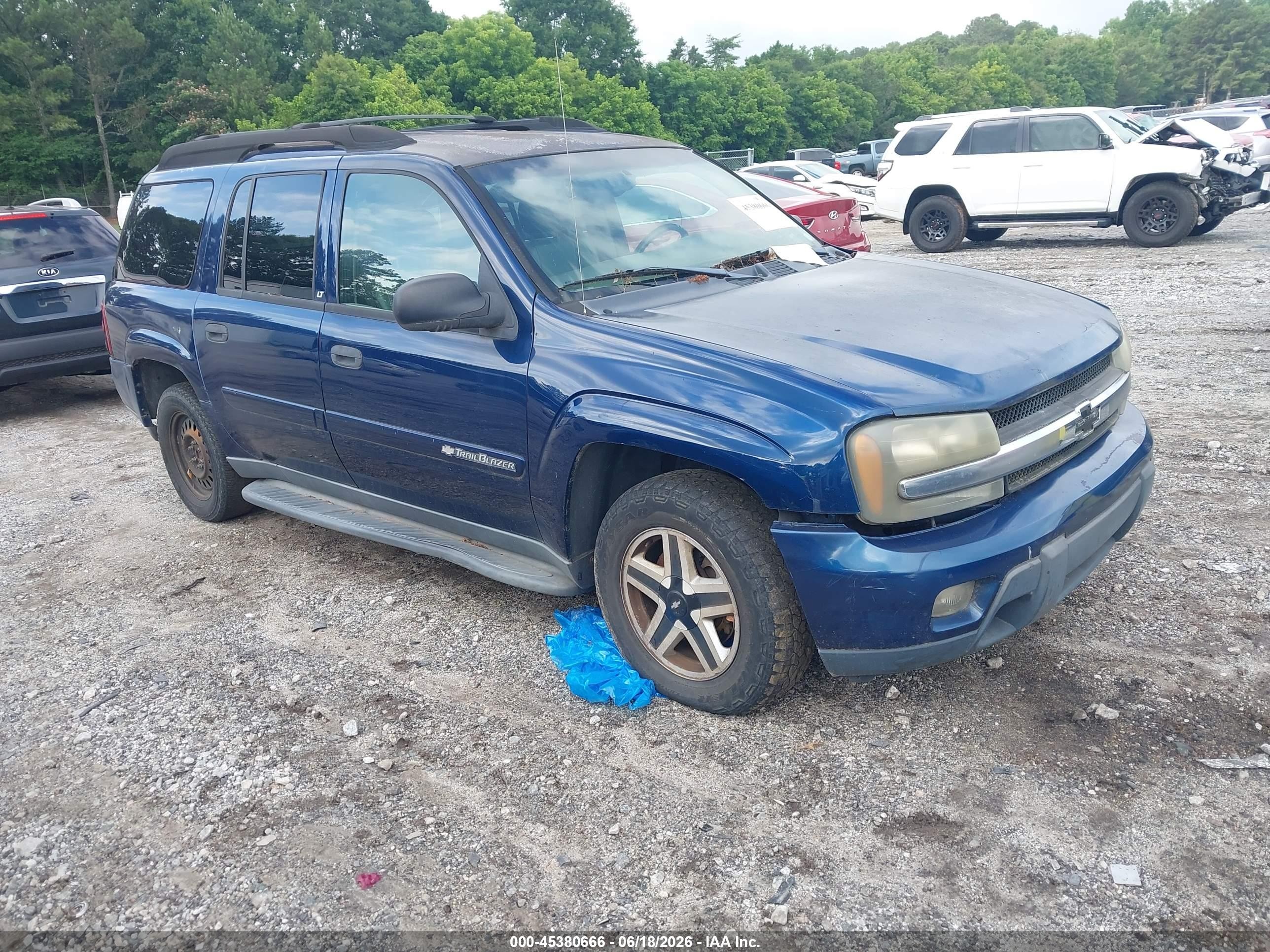 2003 Chevrolet Trailblazer Ext Lt Blue vin: 1GNES16S336161773