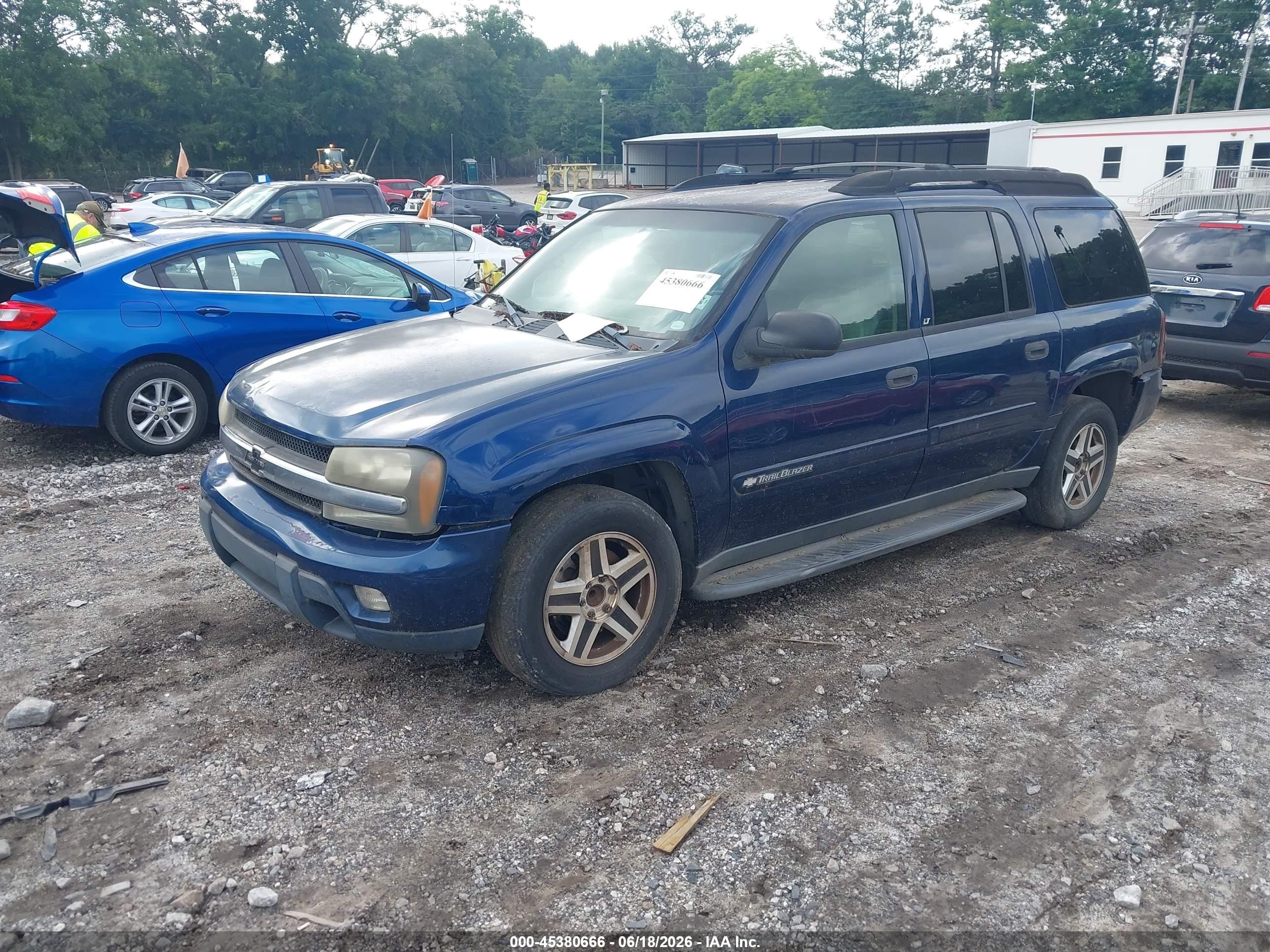 2003 Chevrolet Trailblazer Ext Lt Blue vin: 1GNES16S336161773