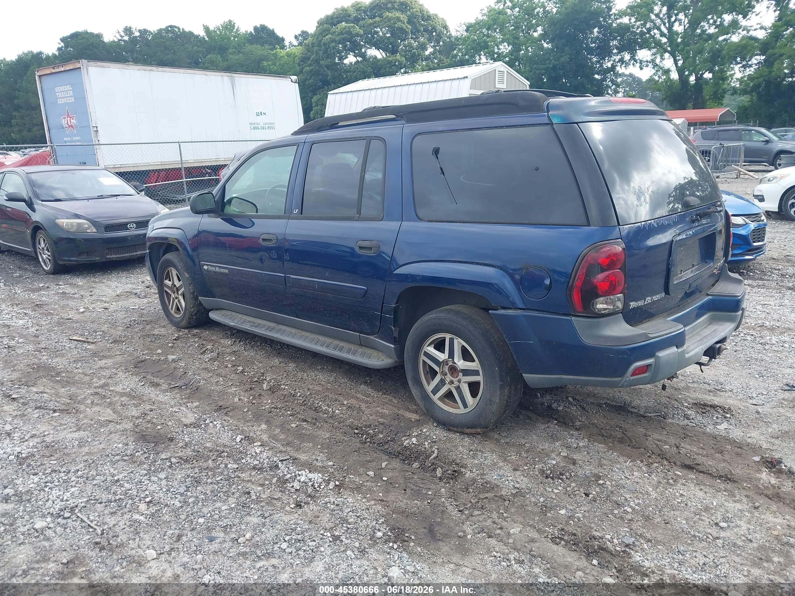 2003 Chevrolet Trailblazer Ext Lt Blue vin: 1GNES16S336161773