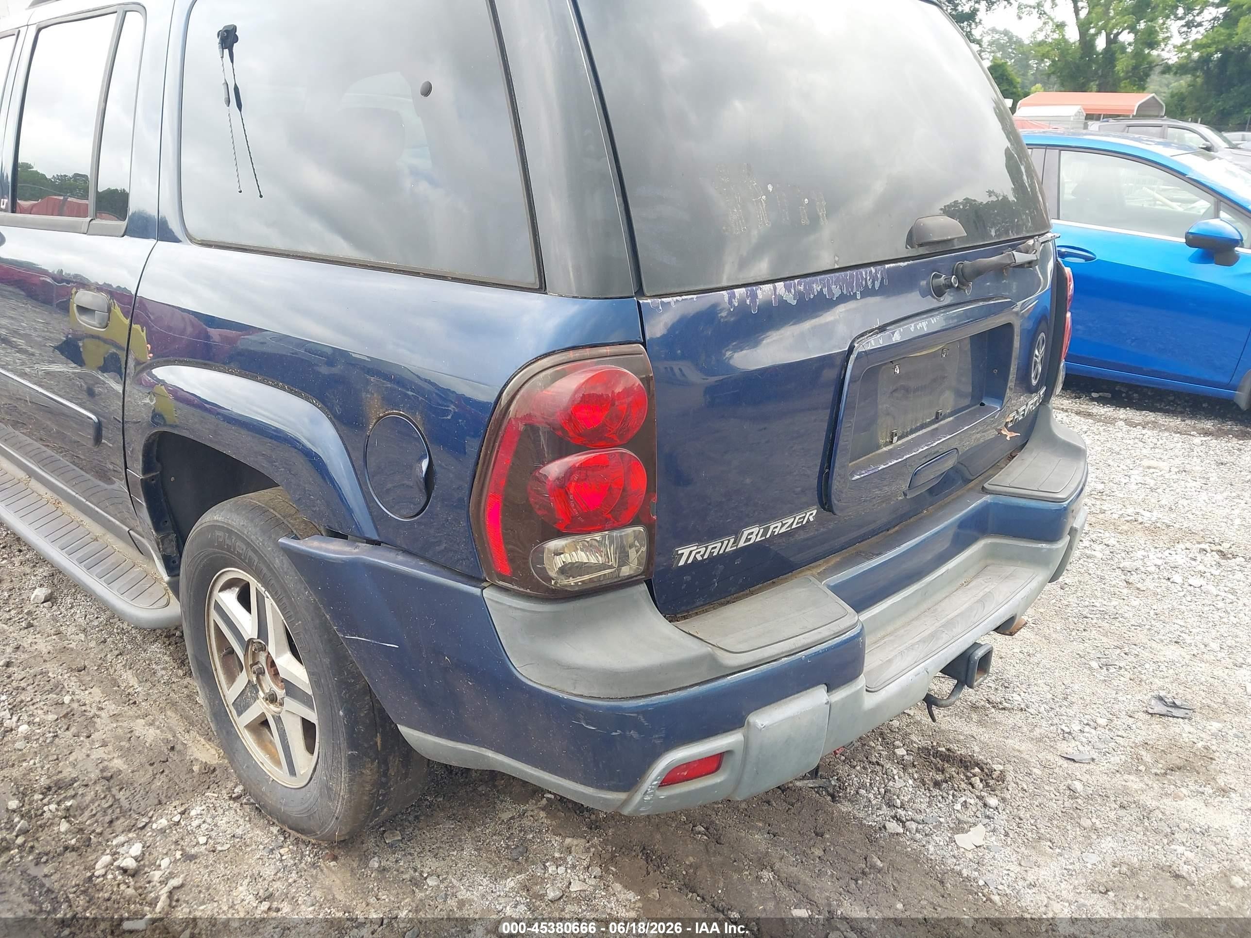 2003 Chevrolet Trailblazer Ext Lt Blue vin: 1GNES16S336161773
