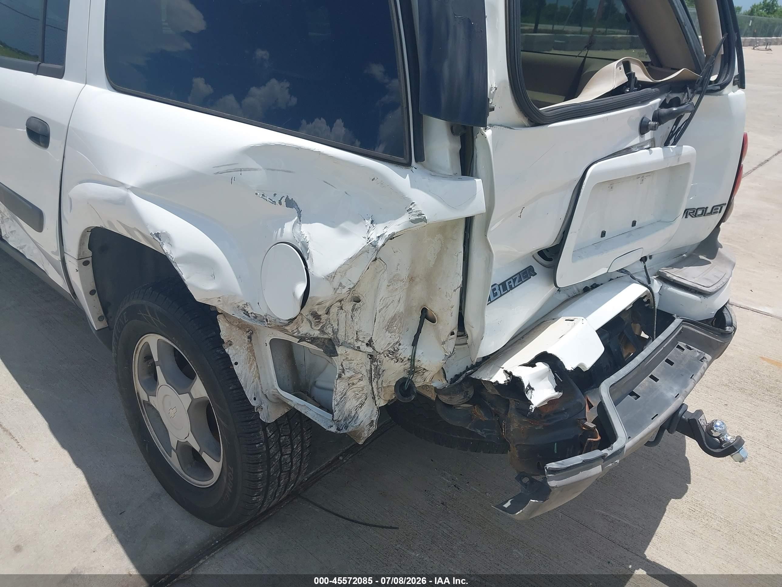 2004 Chevrolet Trailblazer Ext Ls White vin: 1GNES16S346148555