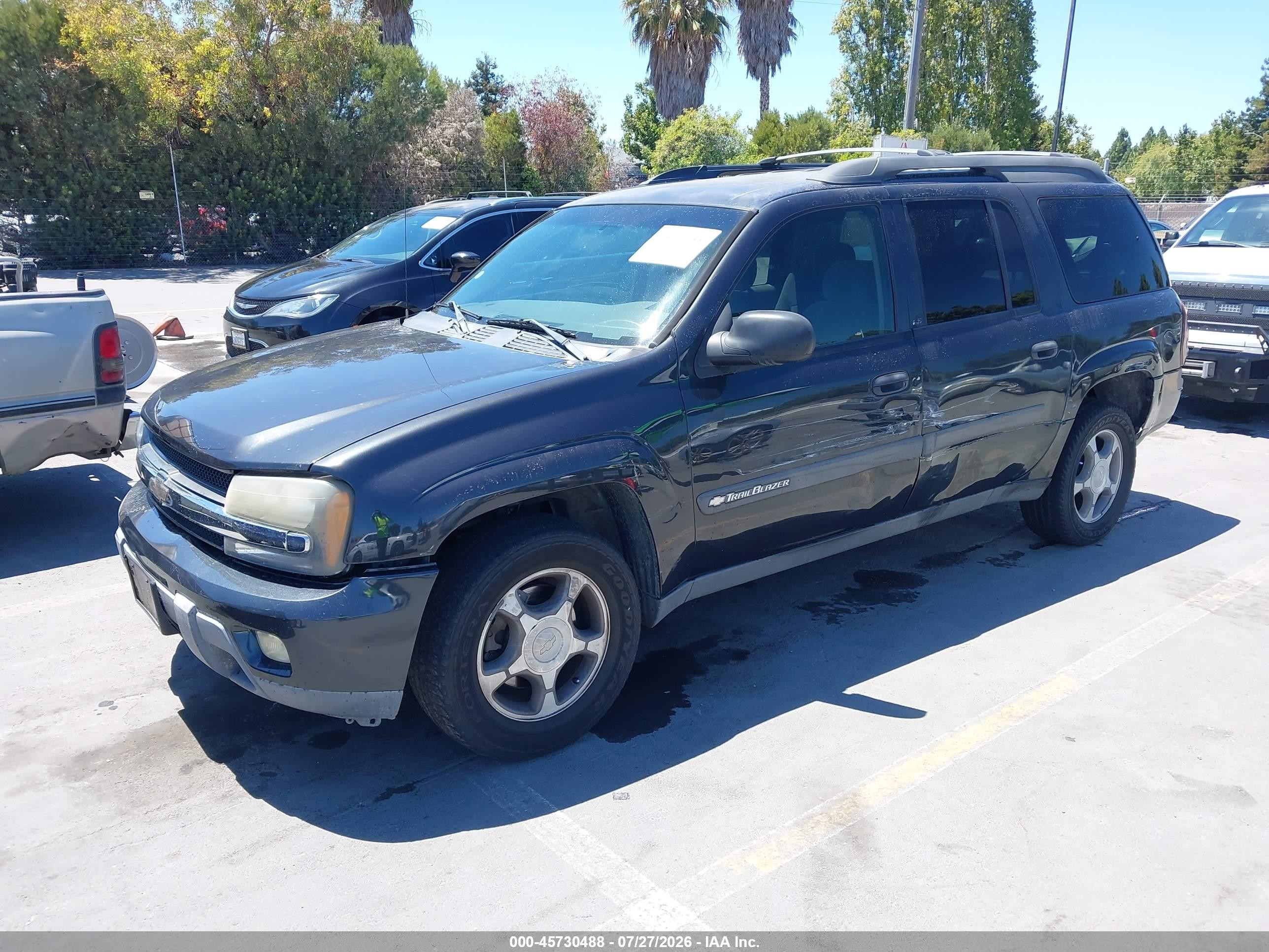2004 Chevrolet Trailblazer Ext Ls Black vin: 1GNES16S446136222