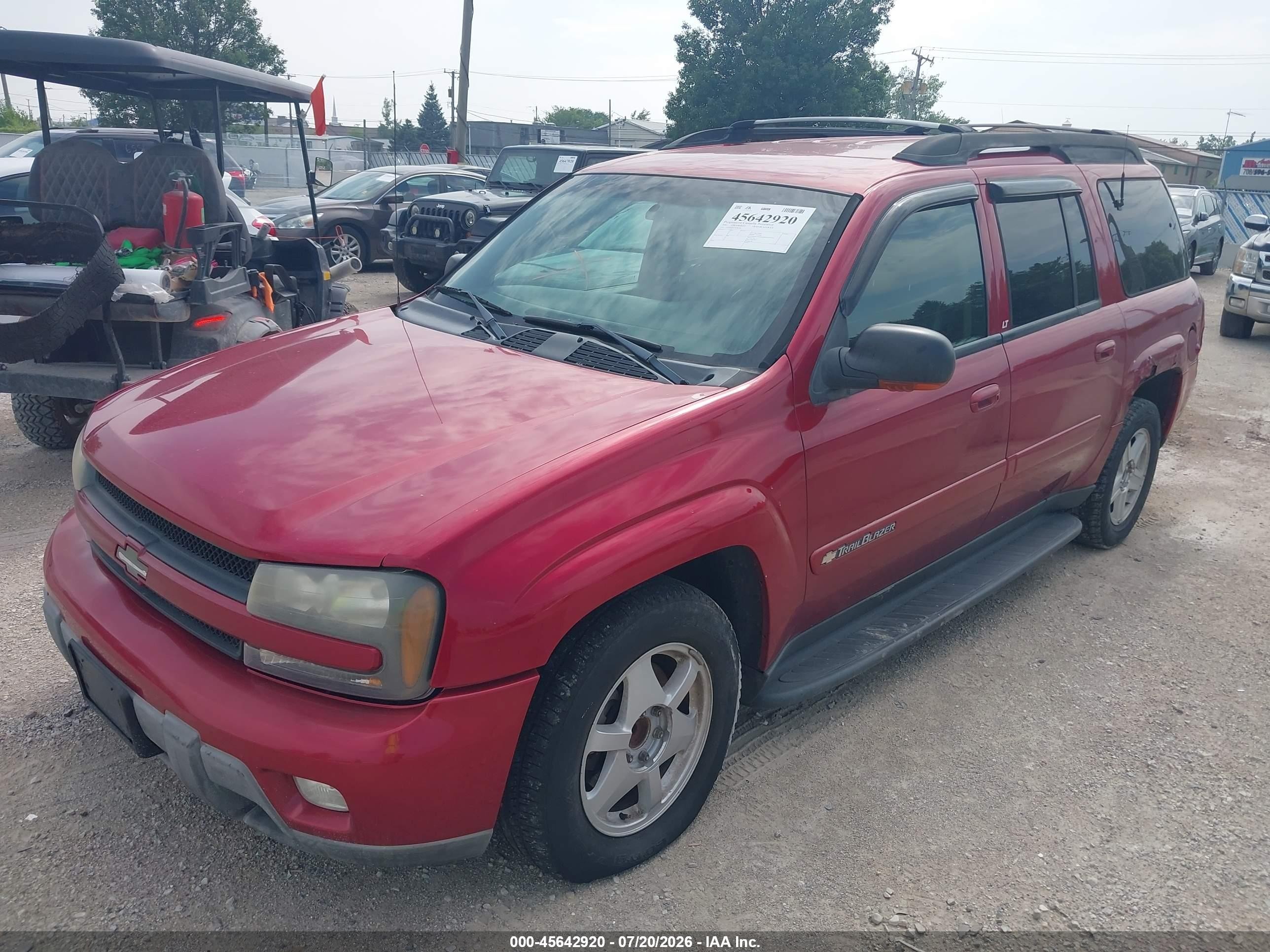 2003 Chevrolet Trailblazer Ext Lt Red vin: 1GNES16S536186366