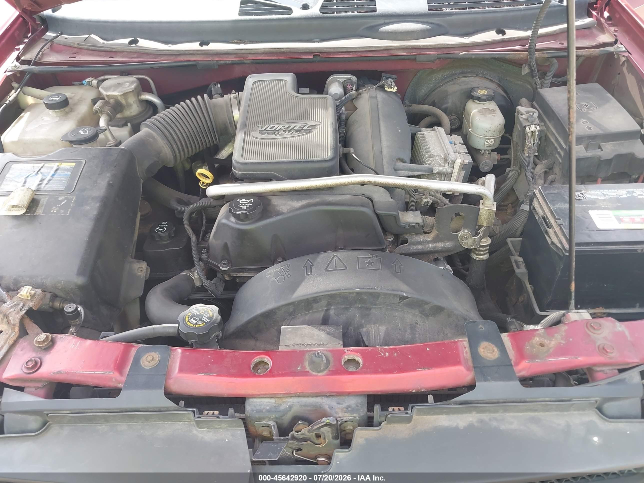 2003 Chevrolet Trailblazer Ext Lt Red vin: 1GNES16S536186366