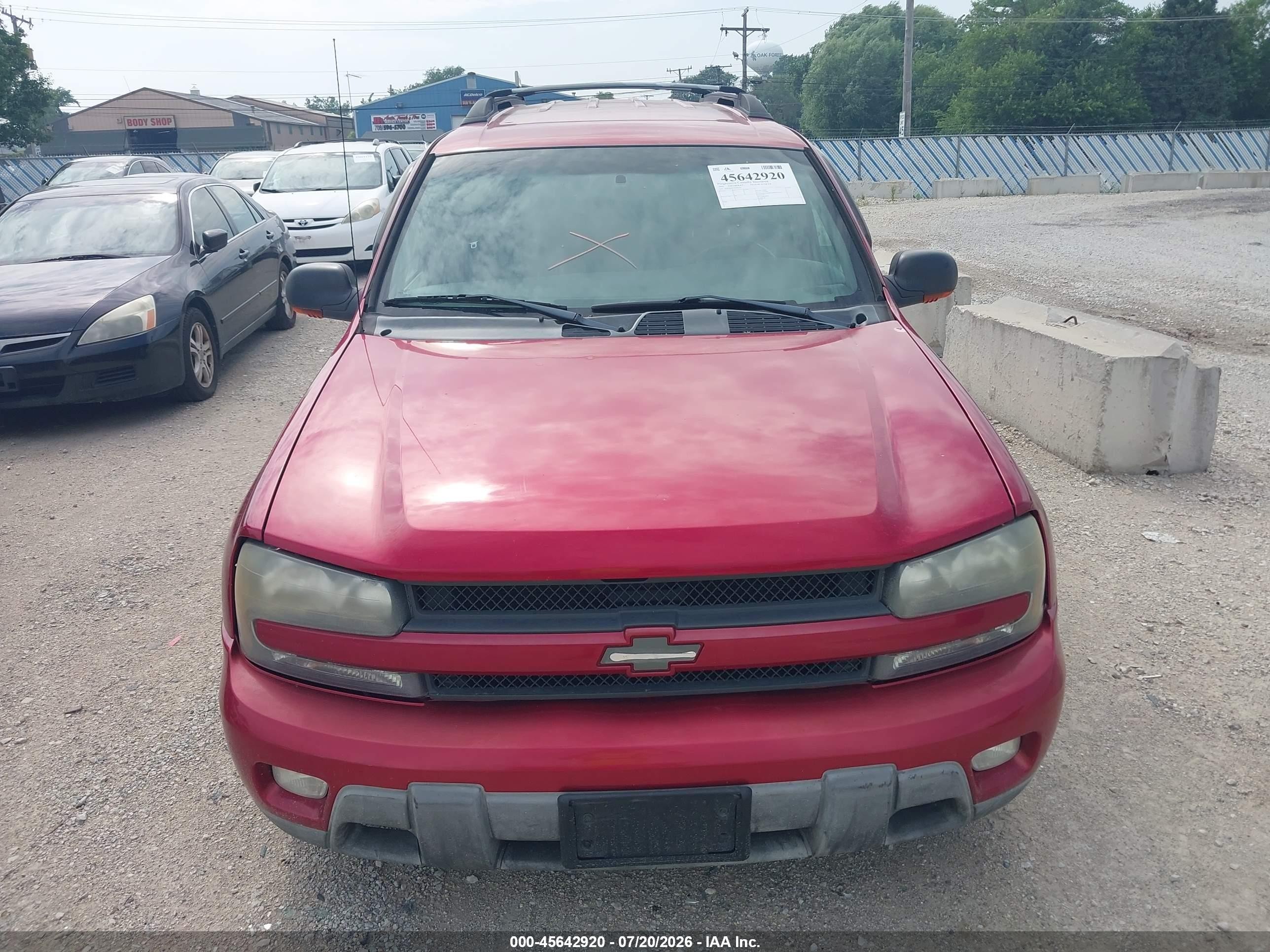 2003 Chevrolet Trailblazer Ext Lt Red vin: 1GNES16S536186366