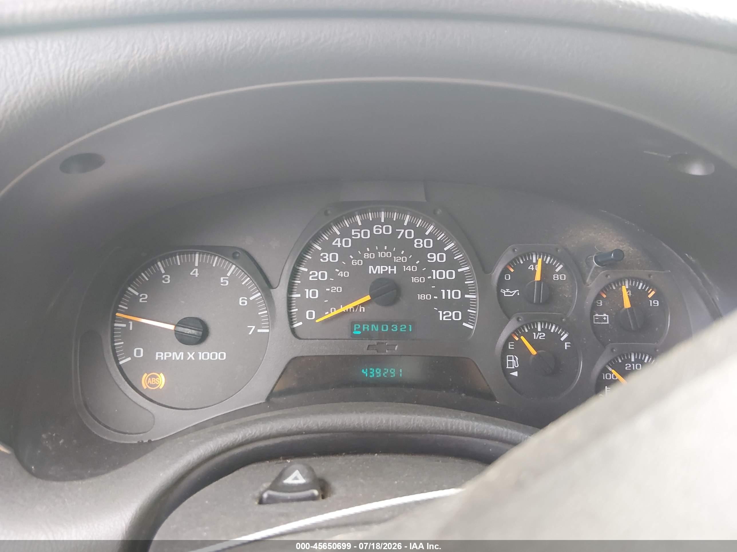 2003 Chevrolet Trailblazer Ext Lt Gold vin: 1GNES16S736221327