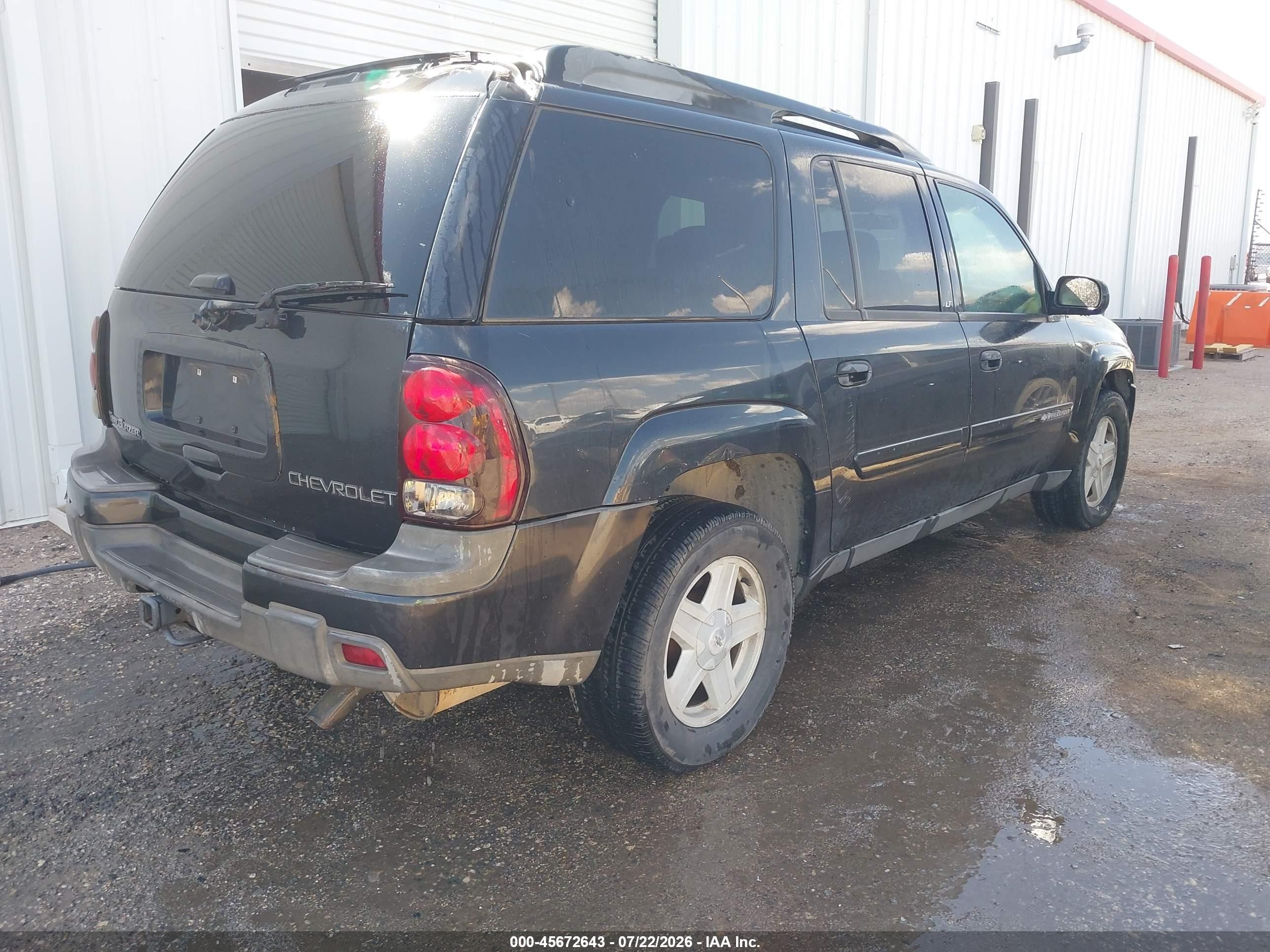 2003 Chevrolet Trailblazer Ext Lt Black vin: 1GNES16S736237396