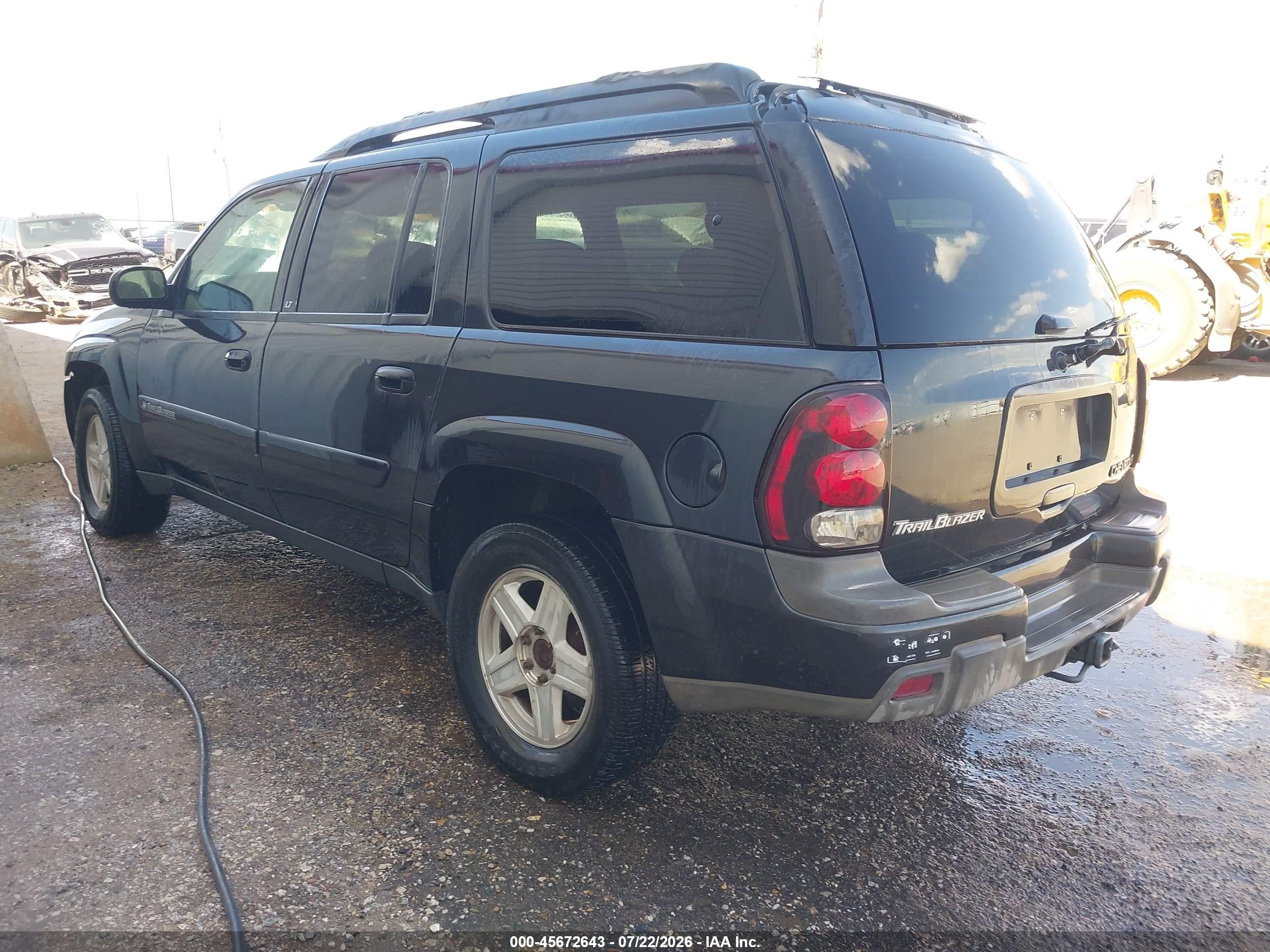 2003 Chevrolet Trailblazer Ext Lt Black vin: 1GNES16S736237396
