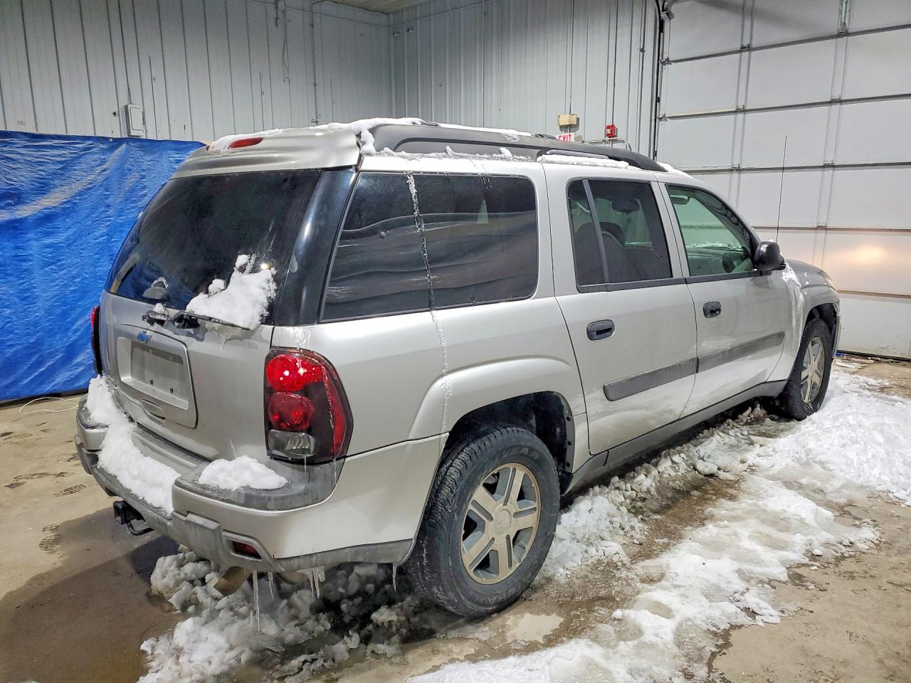 2005 Chevrolet Trailblazer Ext Ls Silver vin: 1GNES16S856105279
