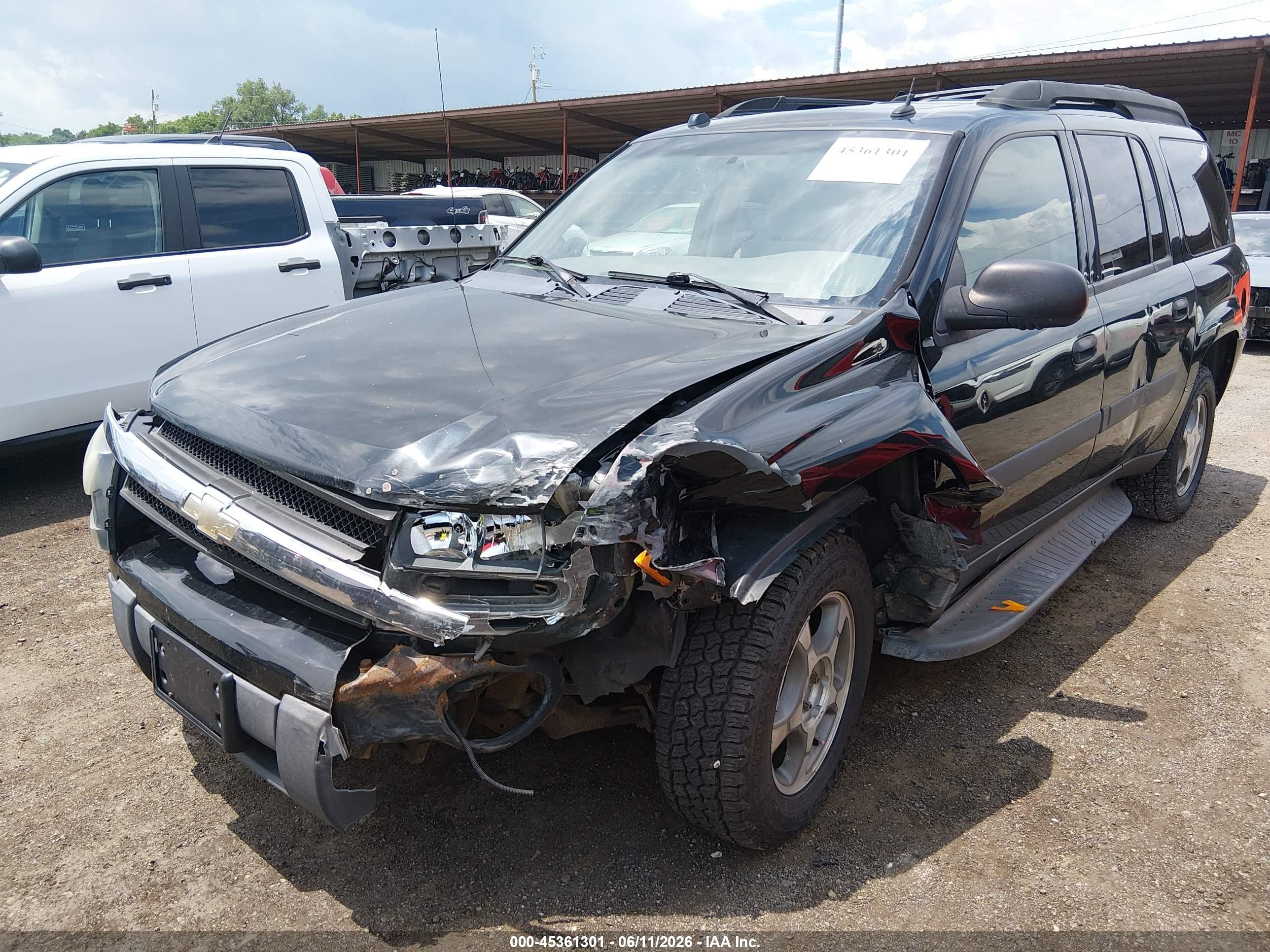 2005 Chevrolet Trailblazer Ext Ls Black vin: 1GNES16SX56203729
