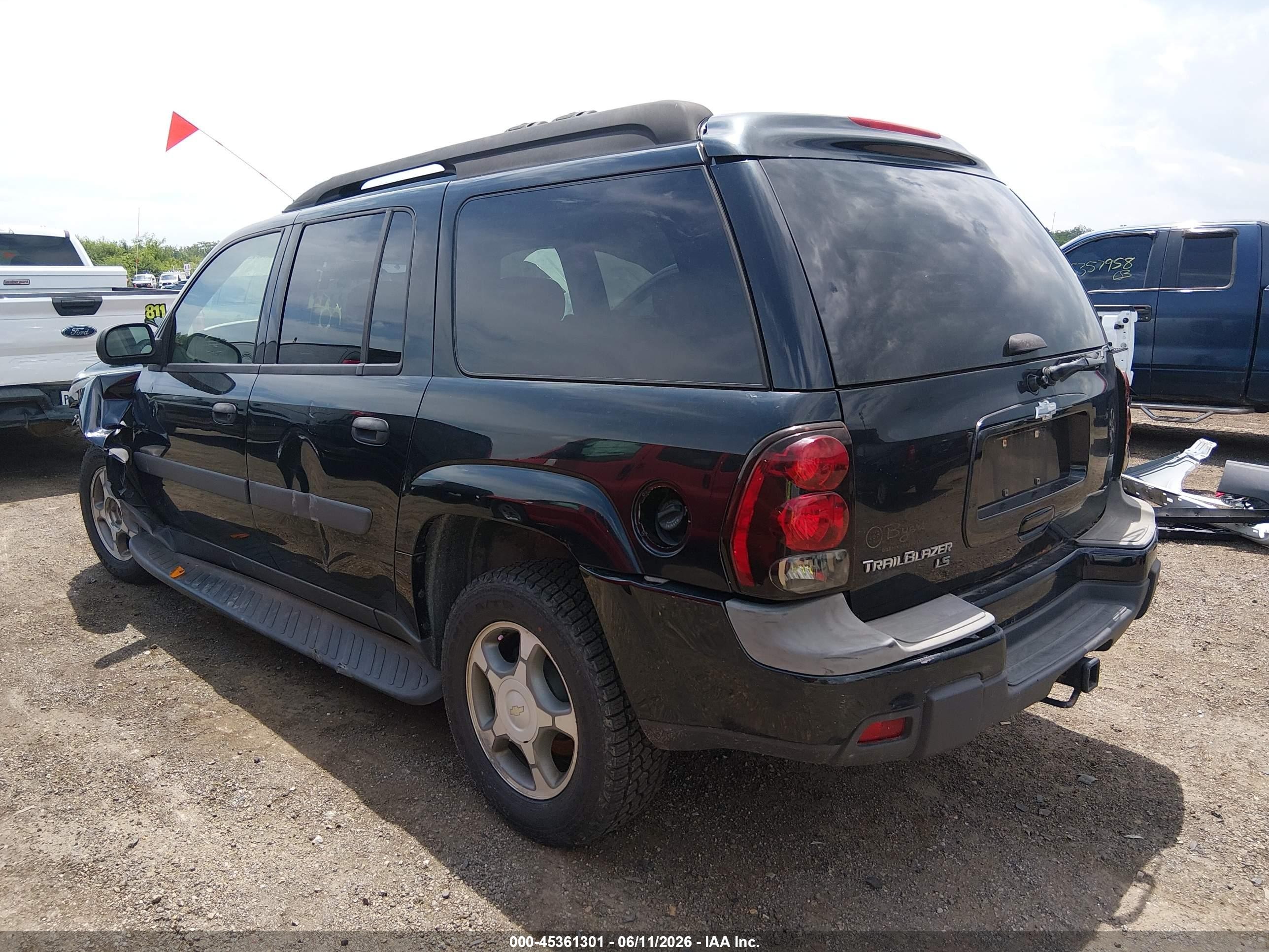 2005 Chevrolet Trailblazer Ext Ls Black vin: 1GNES16SX56203729