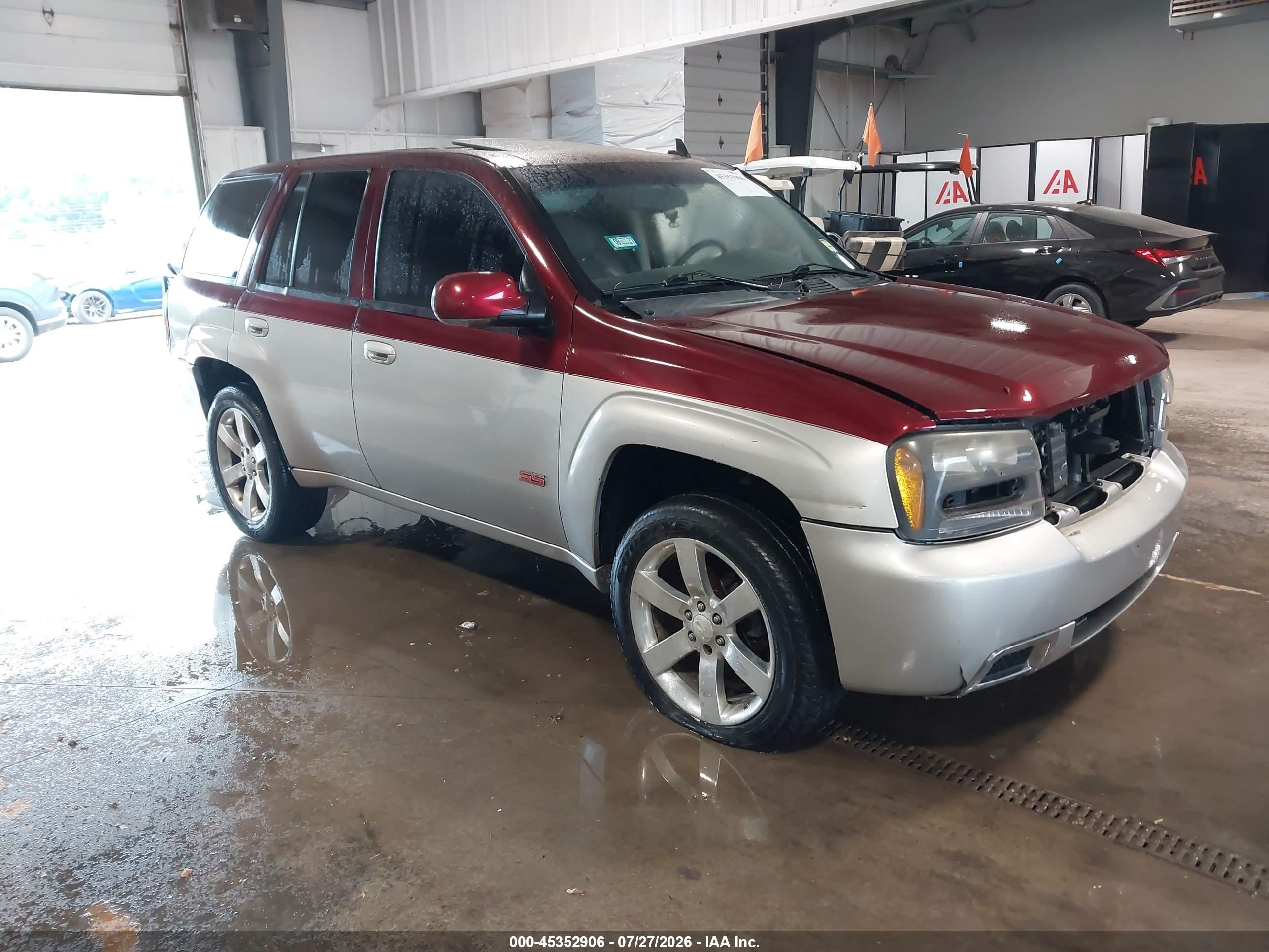 2006 Chevrolet Trailblazer Lt Maroon vin: 1GNET13H162202080