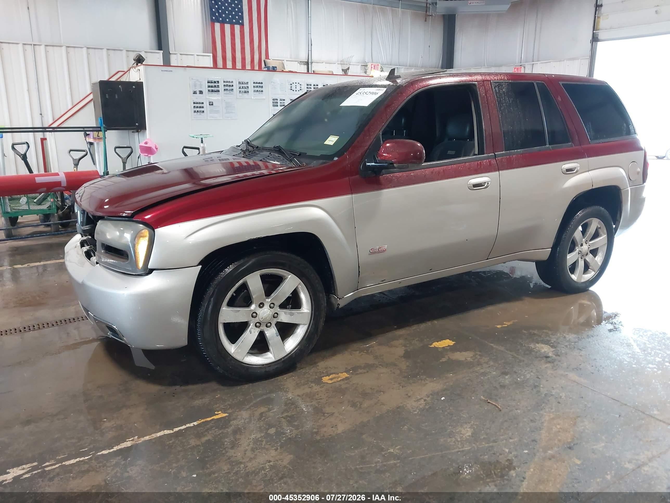 2006 Chevrolet Trailblazer Lt Maroon vin: 1GNET13H162202080