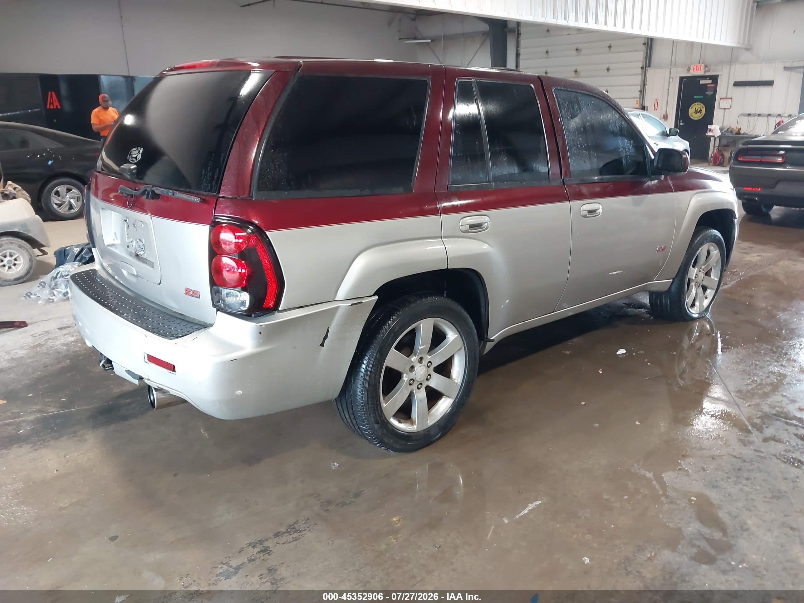 2006 Chevrolet Trailblazer Lt Maroon vin: 1GNET13H162202080
