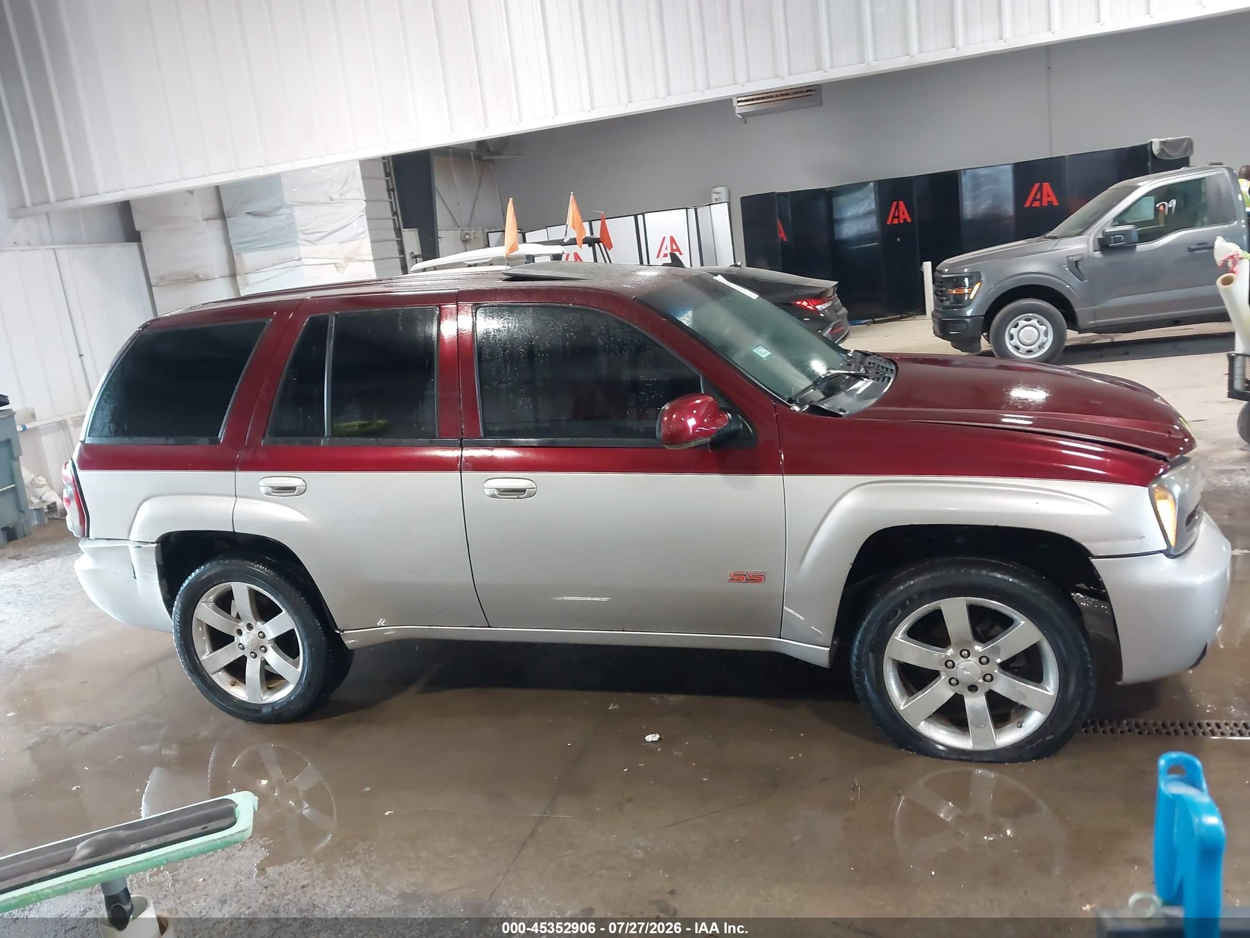 2006 Chevrolet Trailblazer Lt Maroon vin: 1GNET13H162202080