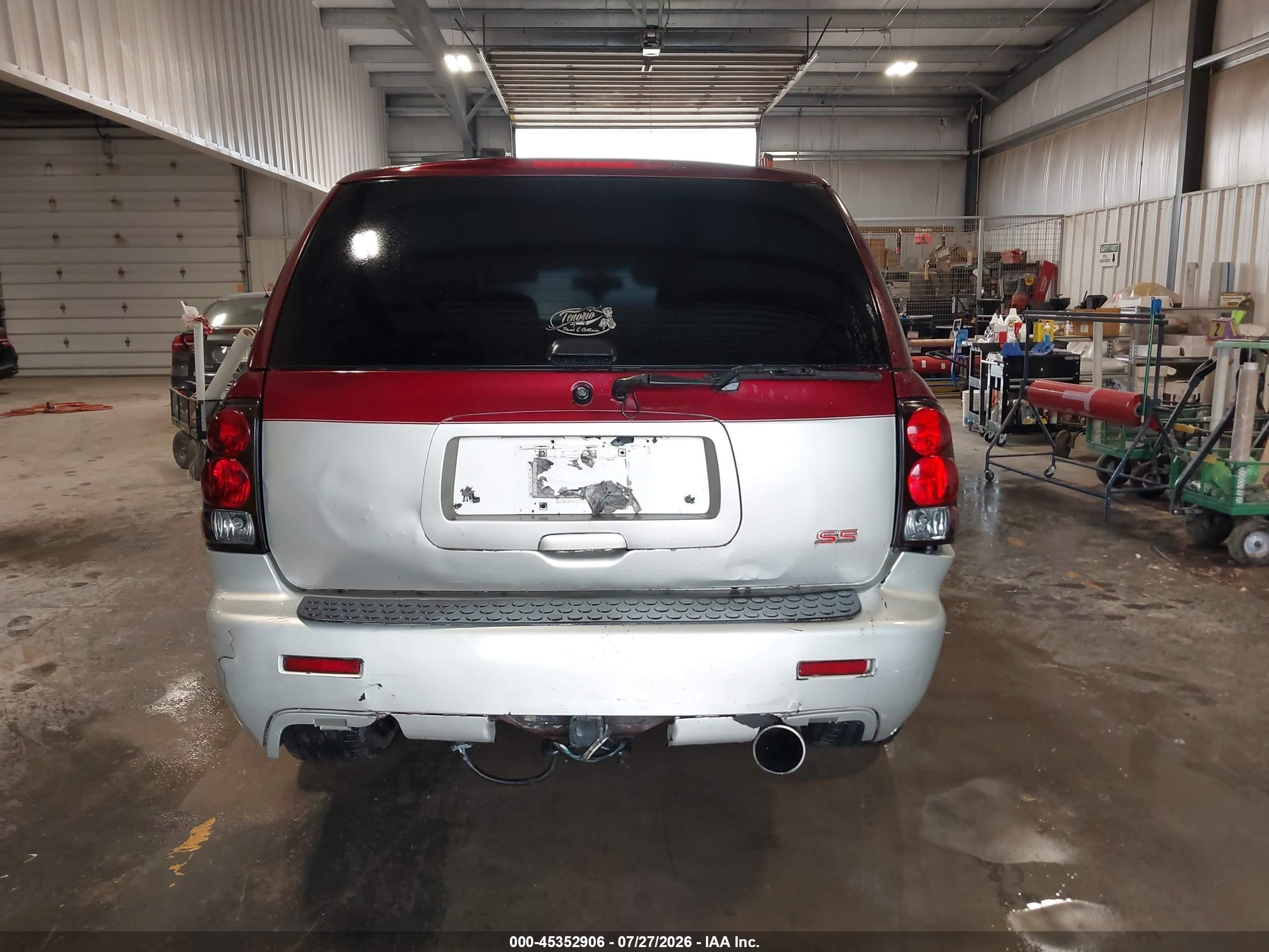 2006 Chevrolet Trailblazer Lt Maroon vin: 1GNET13H162202080
