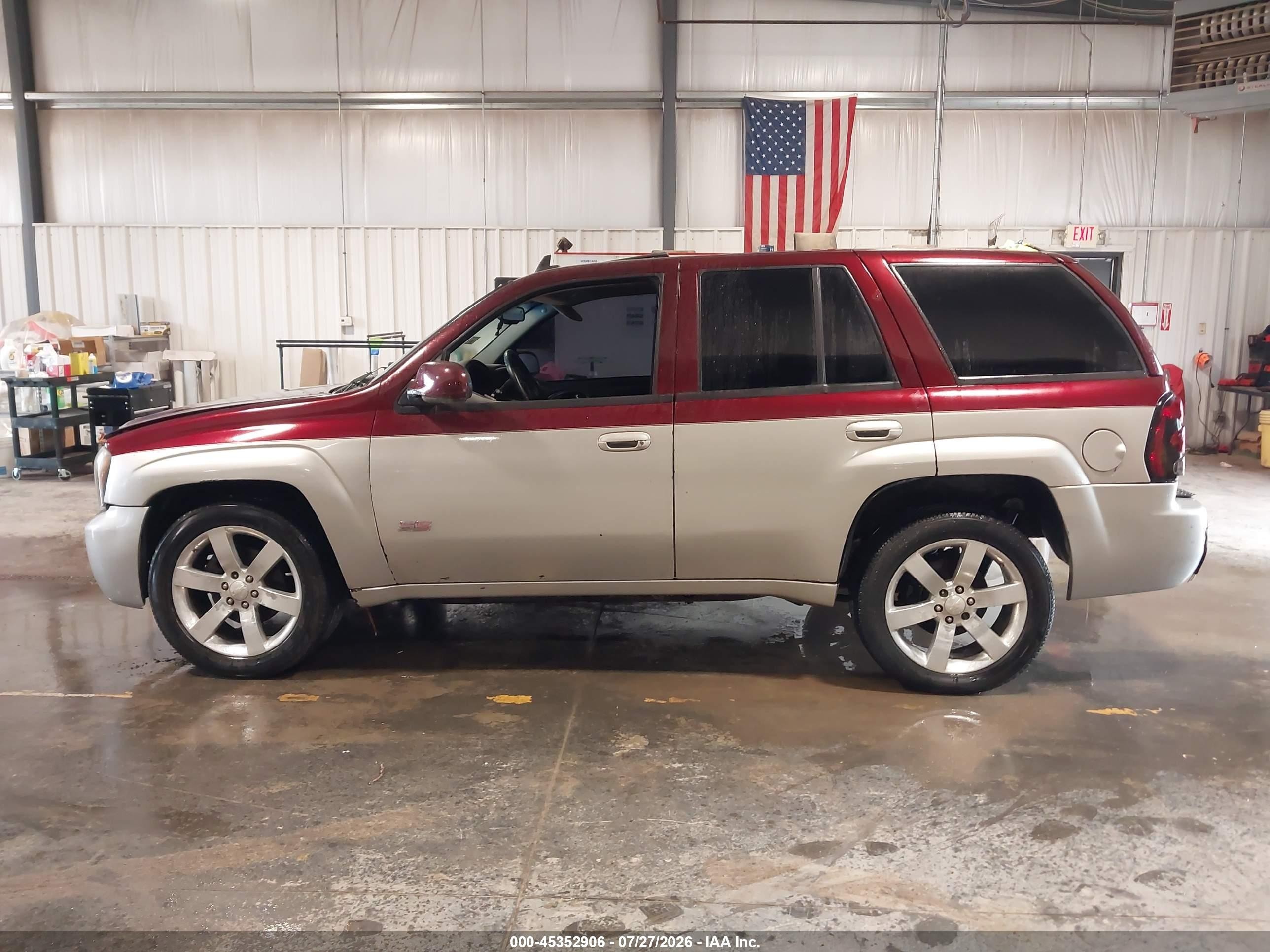 2006 Chevrolet Trailblazer Lt Maroon vin: 1GNET13H162202080