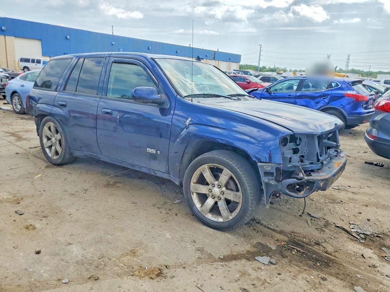 2007 Chevrolet Trailblazer Ss Blue vin: 1GNET13H272250981