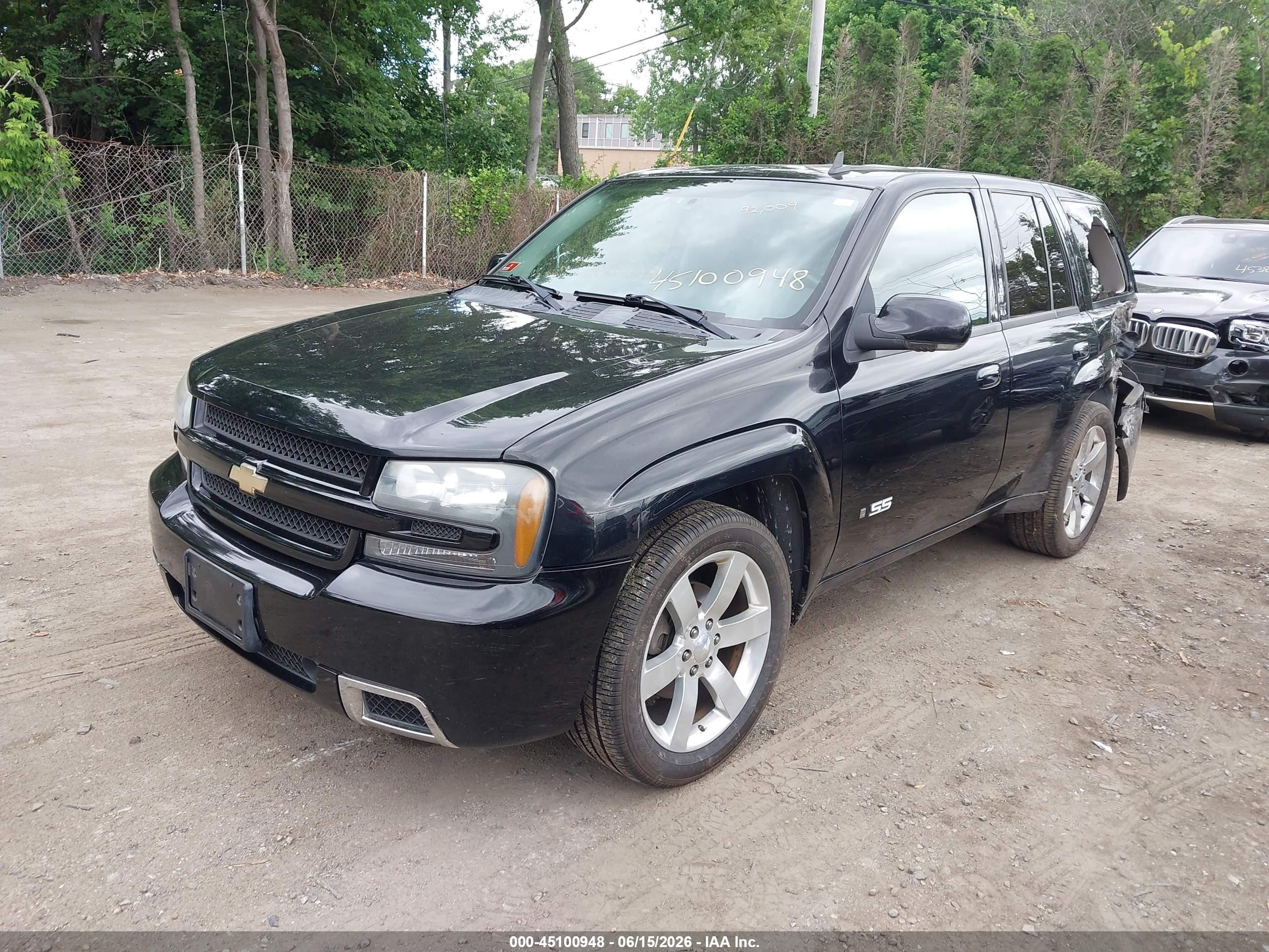 2007 Chevrolet Trailblazer Ss Black vin: 1GNET13H472289684
