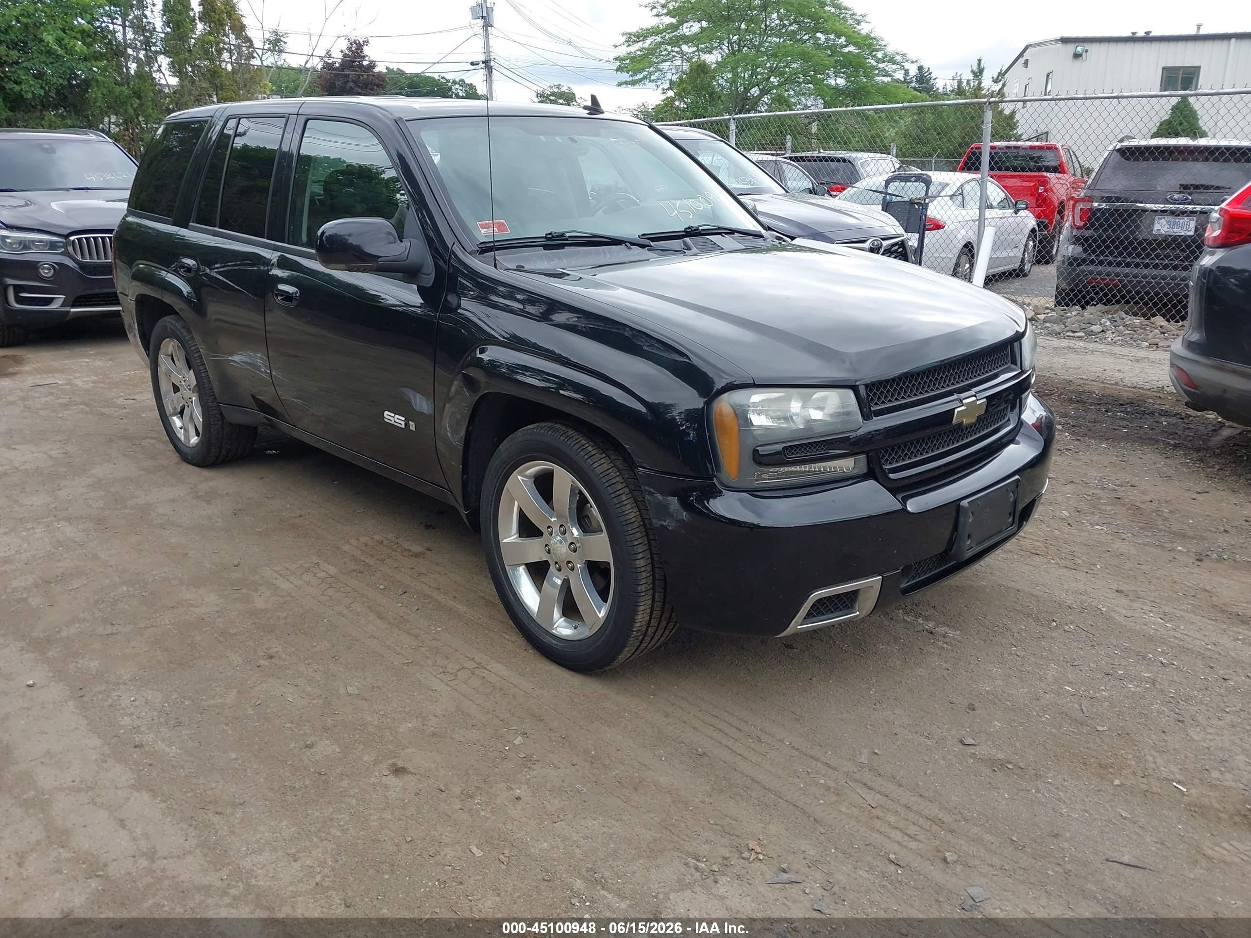 2007 Chevrolet Trailblazer Ss Черный vin: 1GNET13H472289684