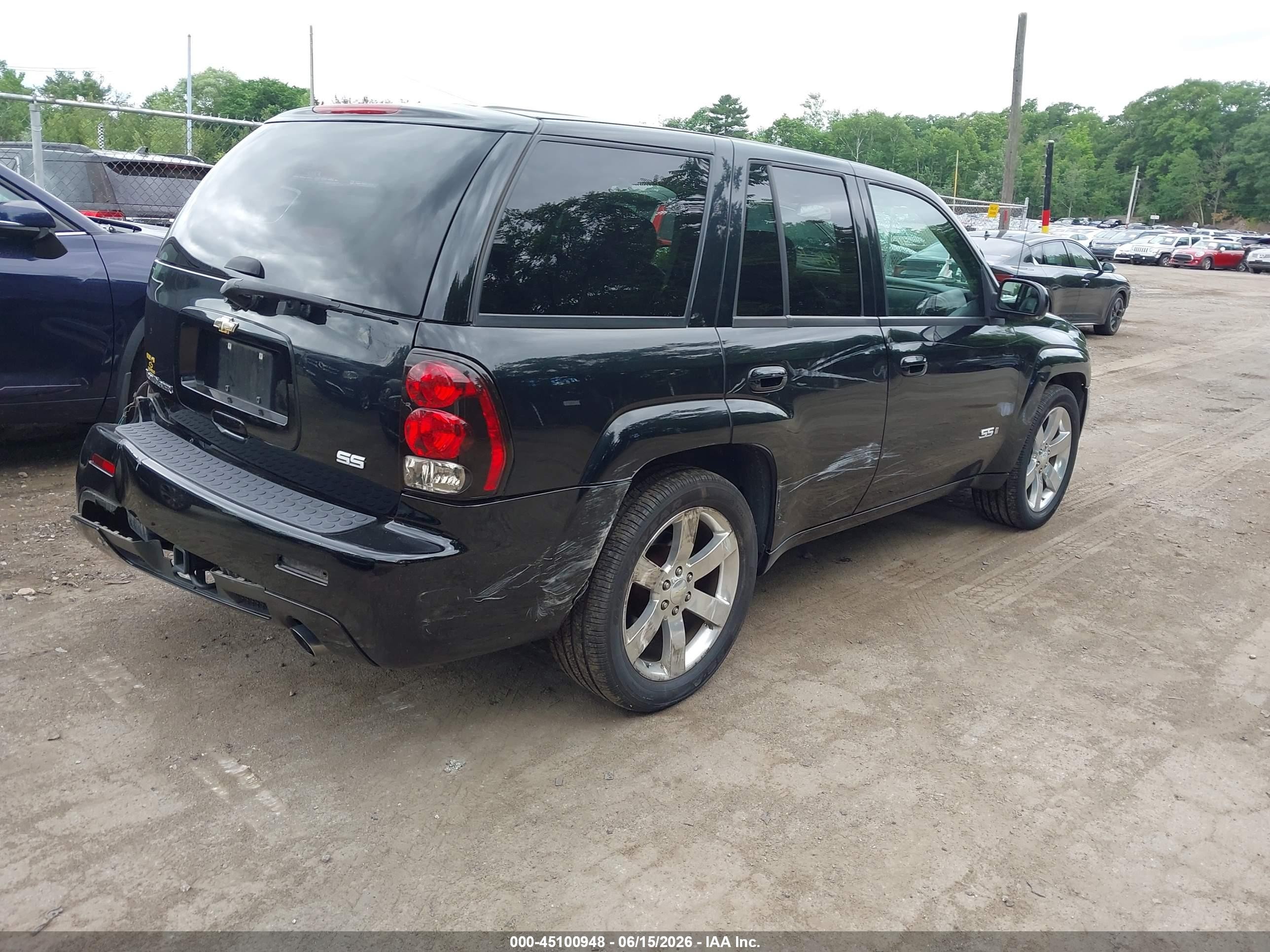 2007 Chevrolet Trailblazer Ss Black vin: 1GNET13H472289684