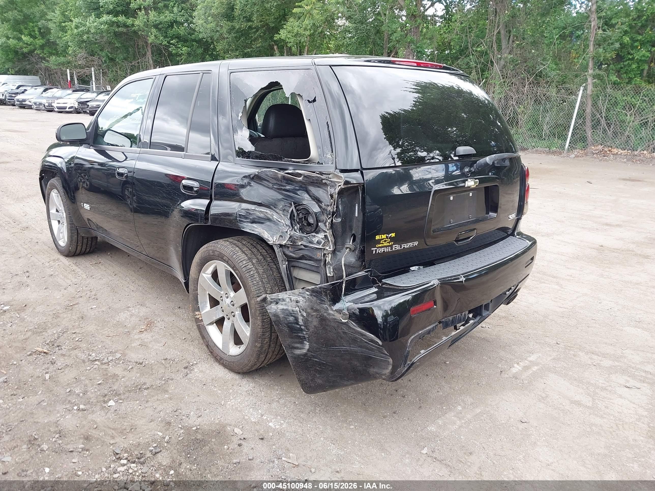 2007 Chevrolet Trailblazer Ss Black vin: 1GNET13H472289684