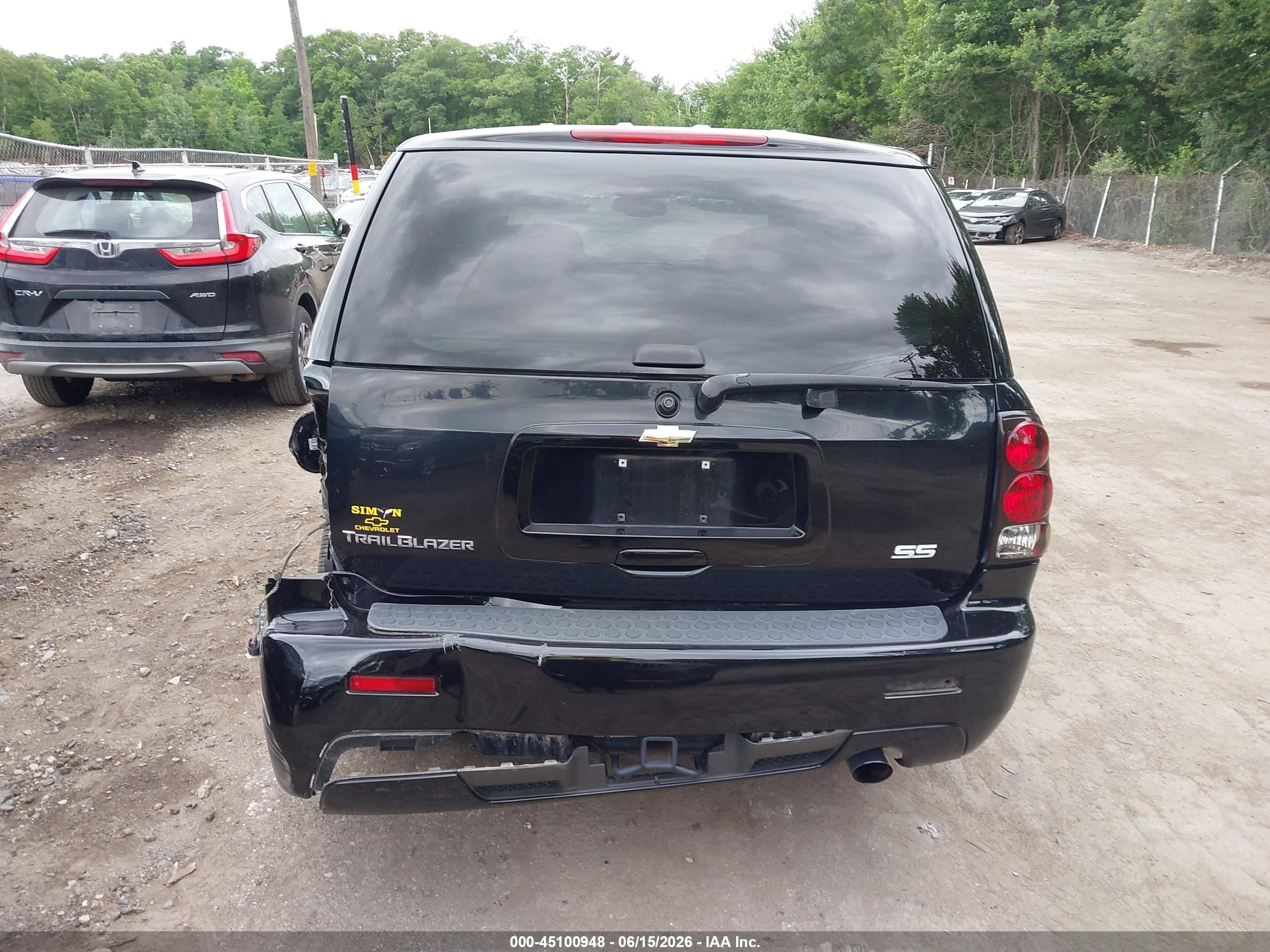 2007 Chevrolet Trailblazer Ss Black vin: 1GNET13H472289684