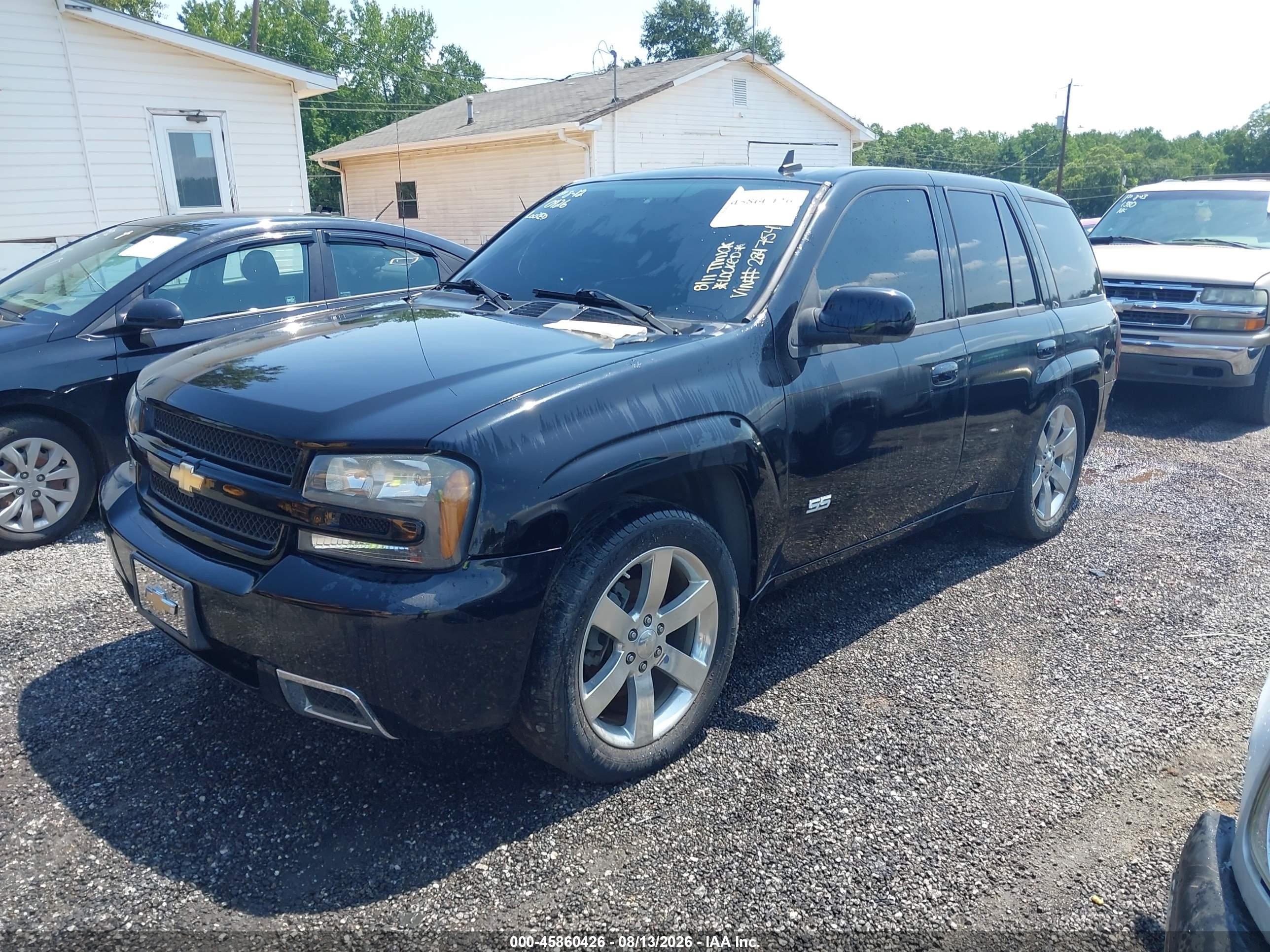 2006 Chevrolet Trailblazer Lt Black vin: 1GNET13H962284754