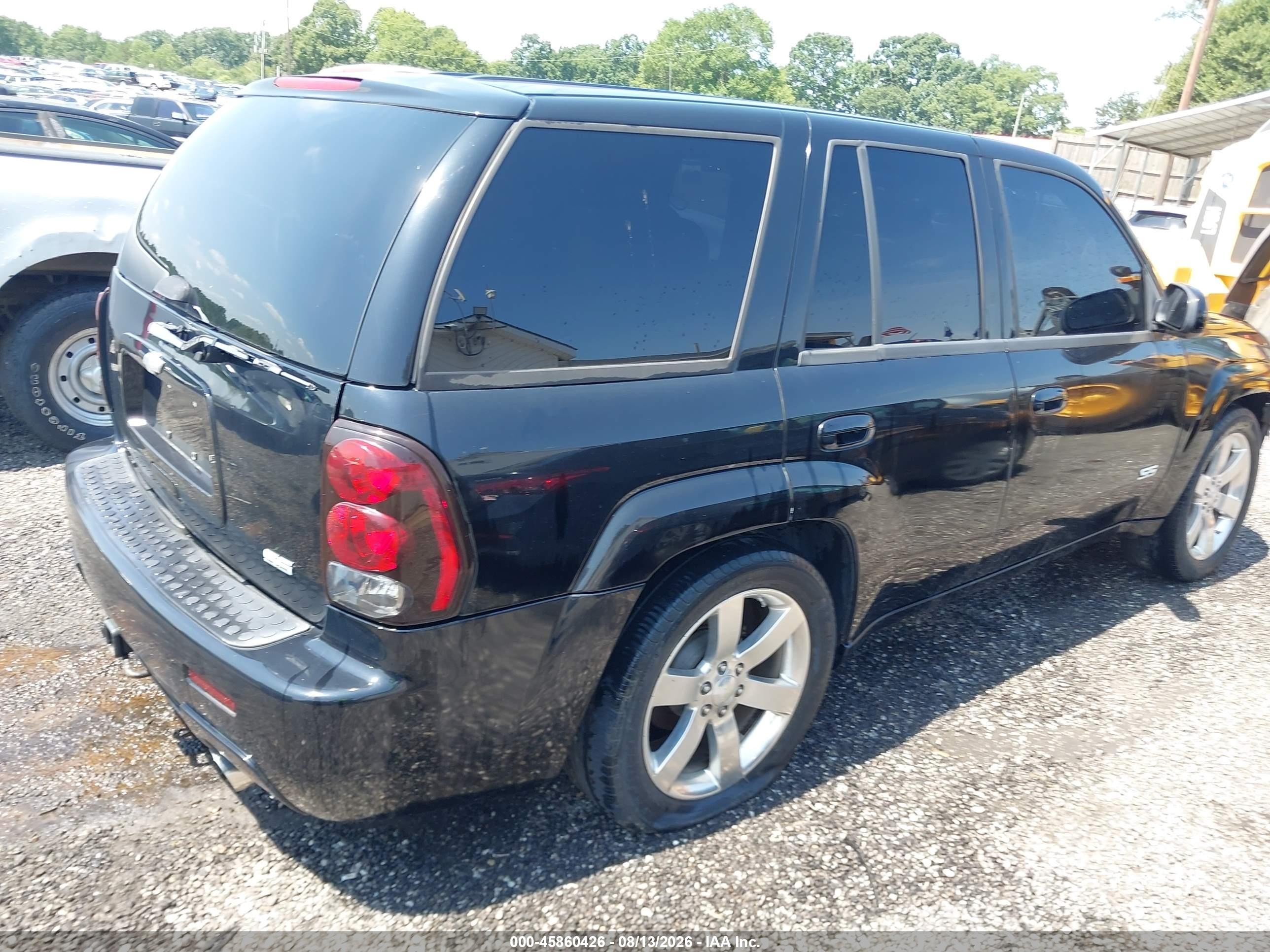 2006 Chevrolet Trailblazer Lt Black vin: 1GNET13H962284754