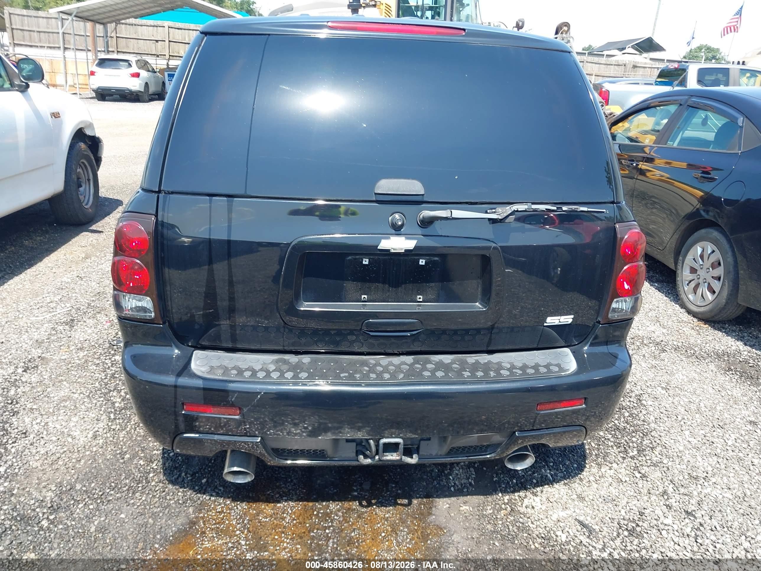 2006 Chevrolet Trailblazer Lt Black vin: 1GNET13H962284754