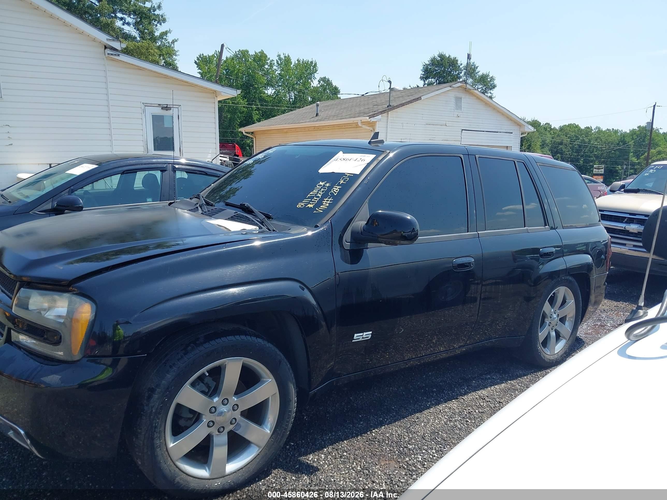 2006 Chevrolet Trailblazer Lt Black vin: 1GNET13H962284754