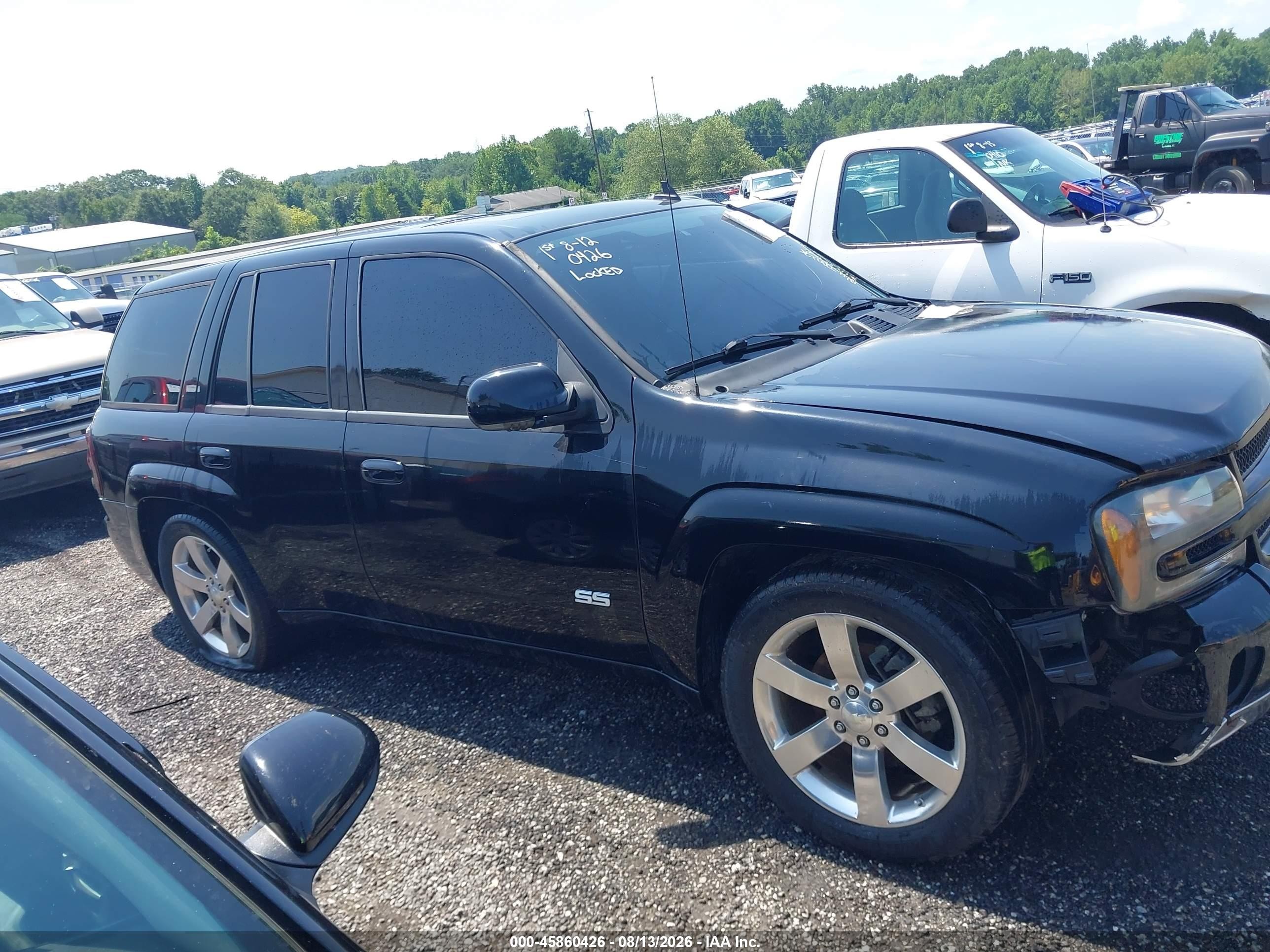 2006 Chevrolet Trailblazer Lt Black vin: 1GNET13H962284754