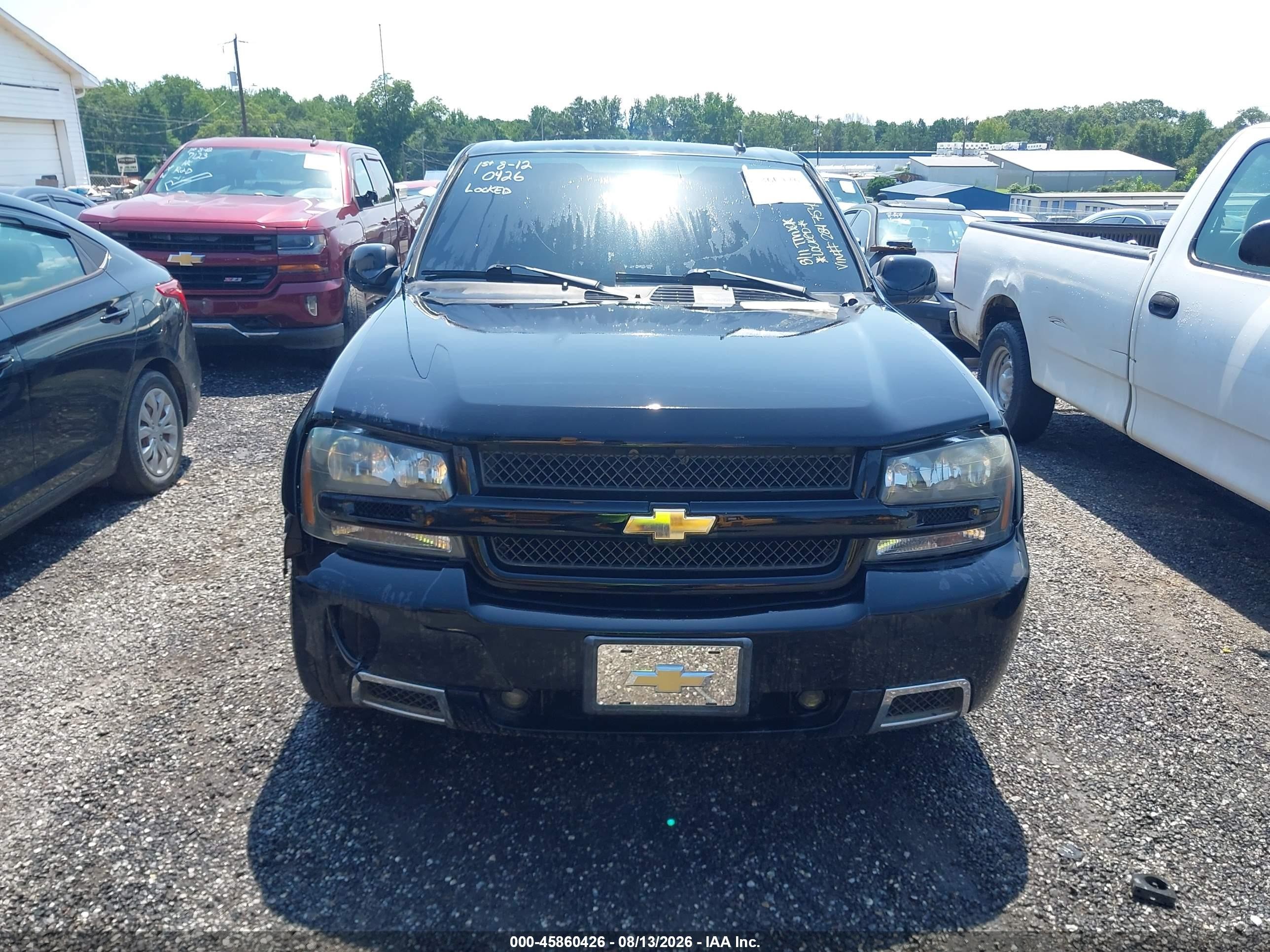2006 Chevrolet Trailblazer Lt Black vin: 1GNET13H962284754