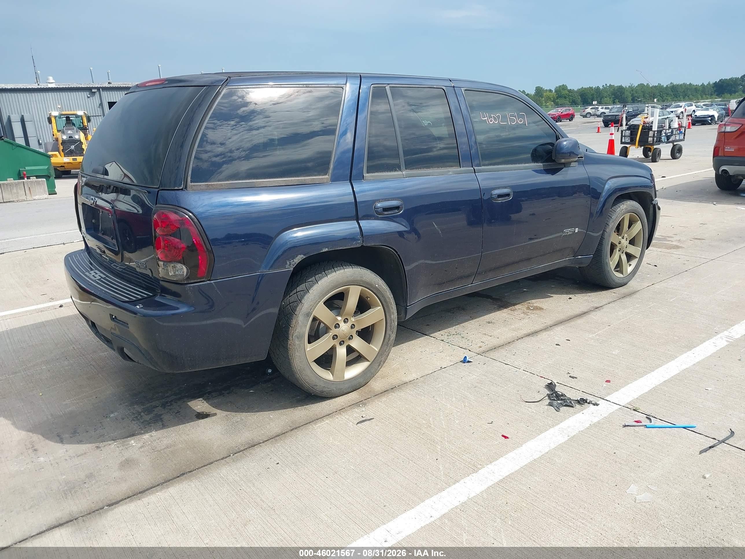 2007 Chevrolet Trailblazer Ss Синий vin: 1GNET13H972169086