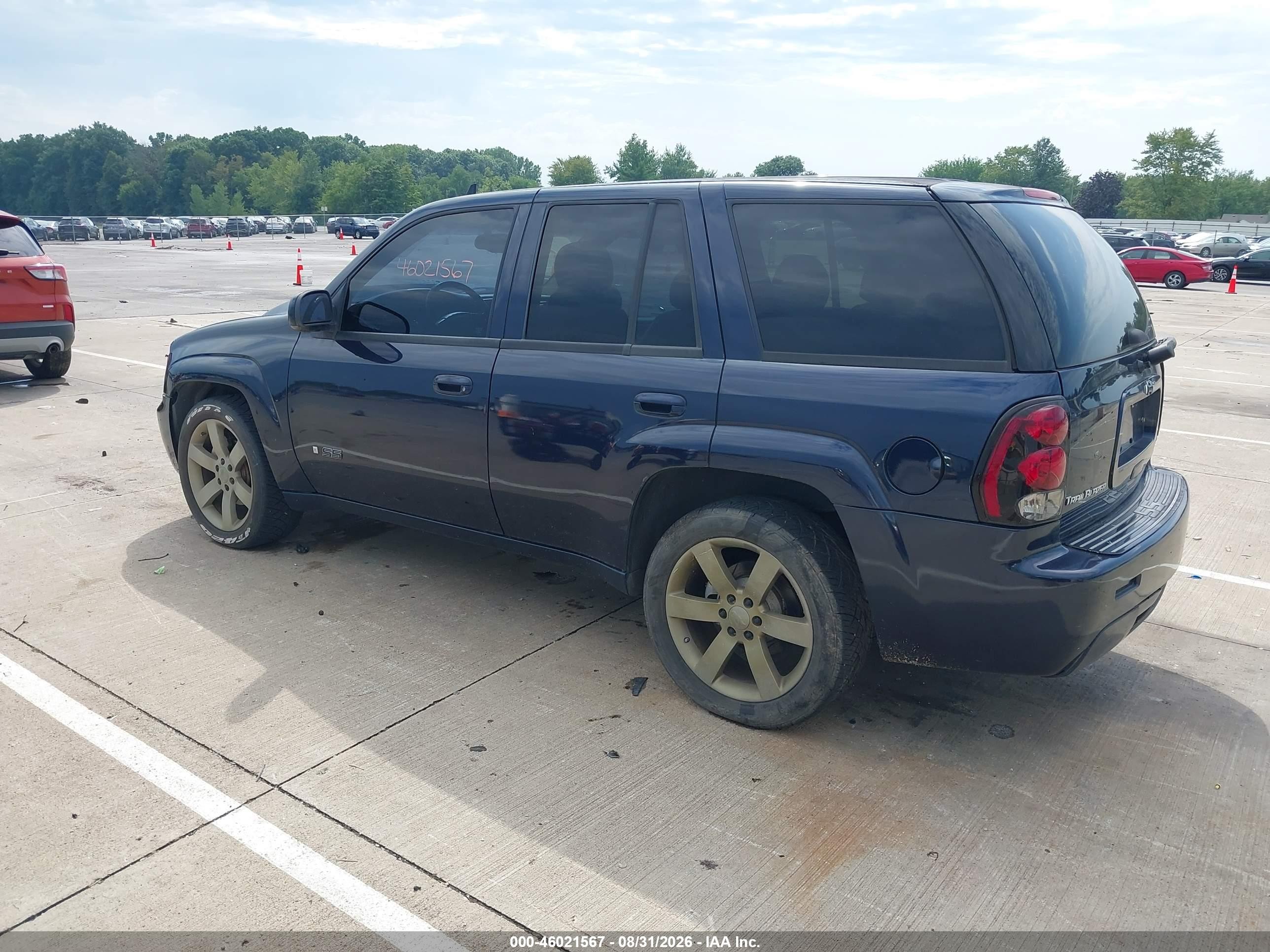 2007 Chevrolet Trailblazer Ss Синий vin: 1GNET13H972169086
