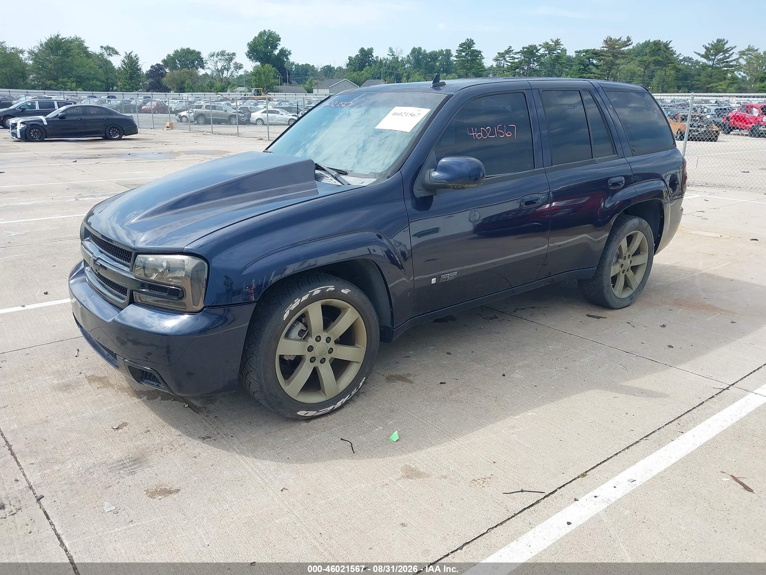 2007 Chevrolet Trailblazer Ss Синий vin: 1GNET13H972169086