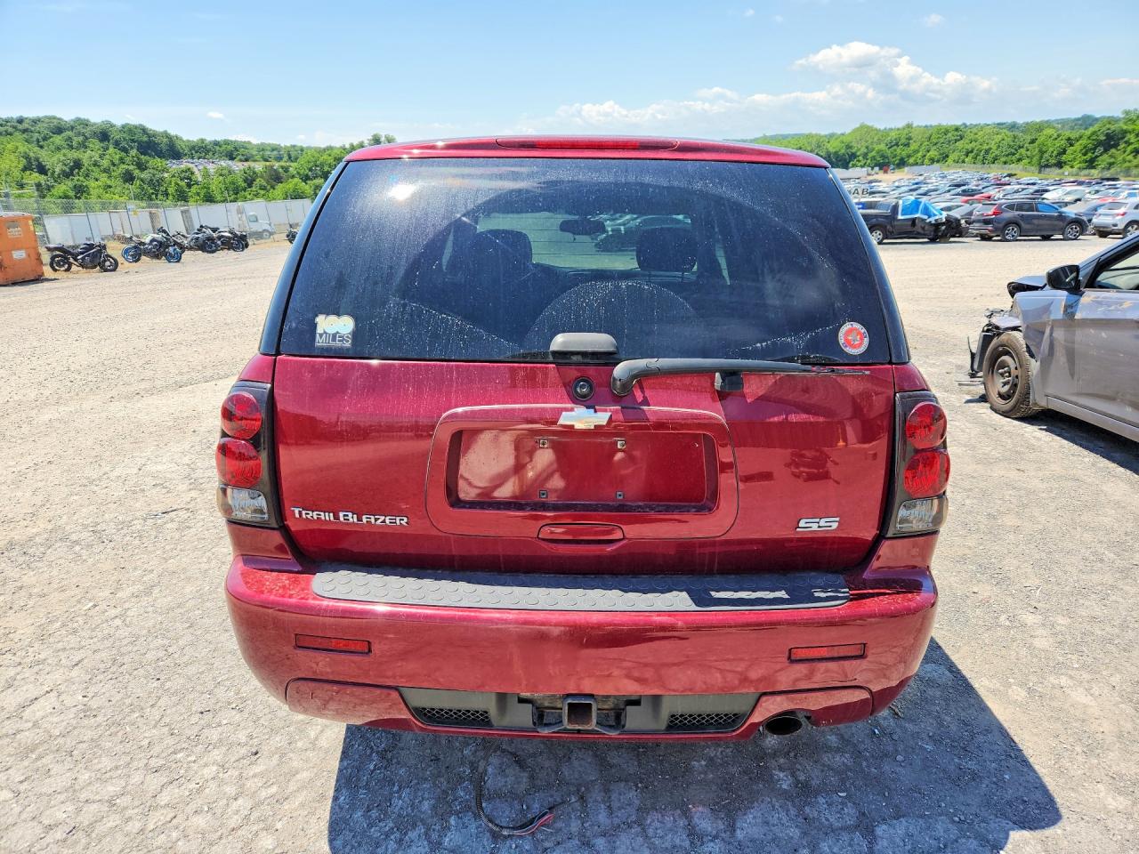 2008 Chevrolet Trailblazer Ss Burgundy vin: 1GNET13H982147736