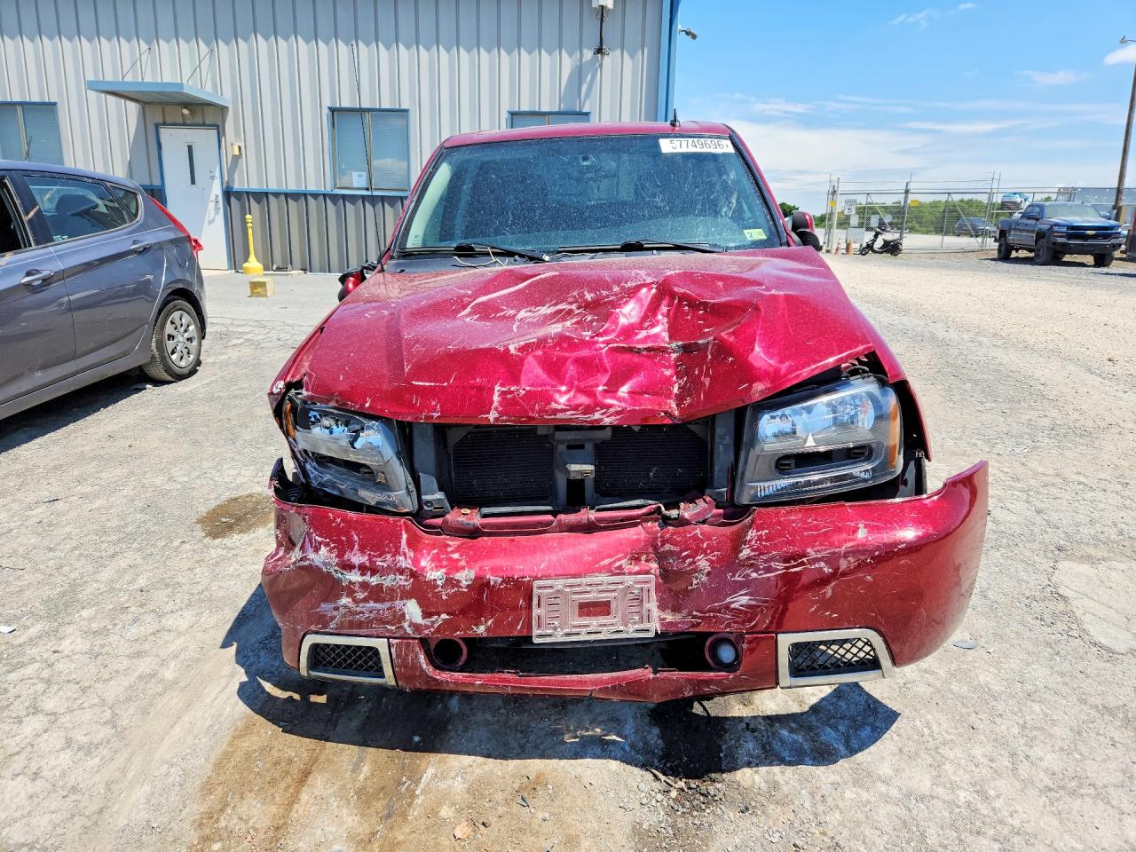 2008 Chevrolet Trailblazer Ss Burgundy vin: 1GNET13H982147736