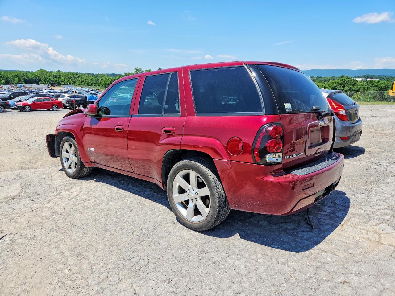 2008 Chevrolet Trailblazer Ss Burgundy vin: 1GNET13H982147736
