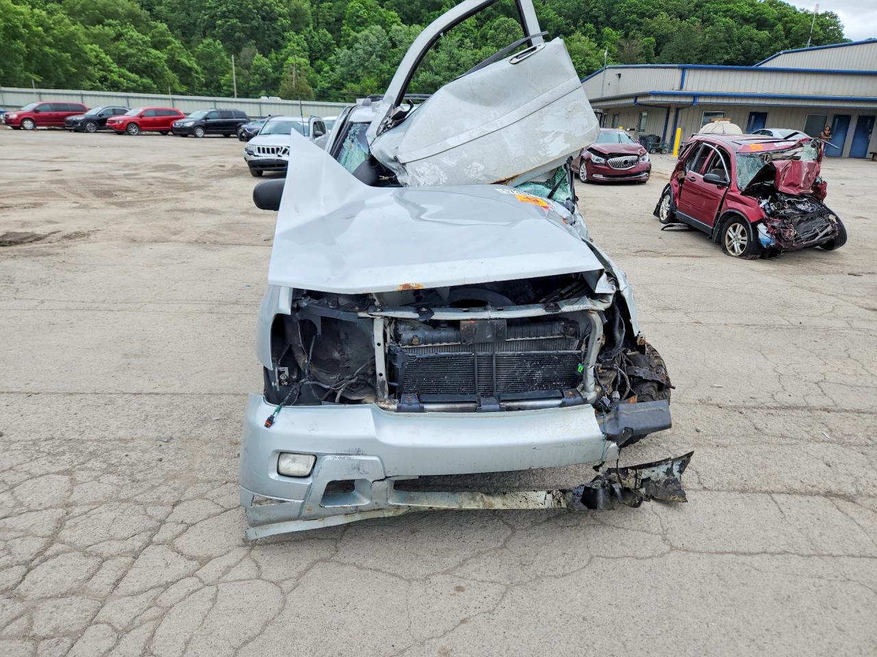 2008 Chevrolet Trailblazer Ls Silver vin: 1GNET13M282177772