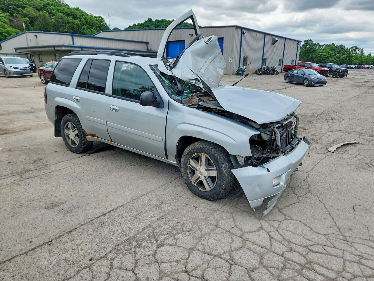 2008 Chevrolet Trailblazer Ls Silver vin: 1GNET13M282177772