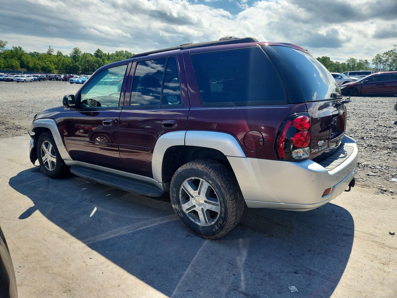 2006 Chevrolet Trailblazer Ls Burgundy vin: 1GNET13M762143548